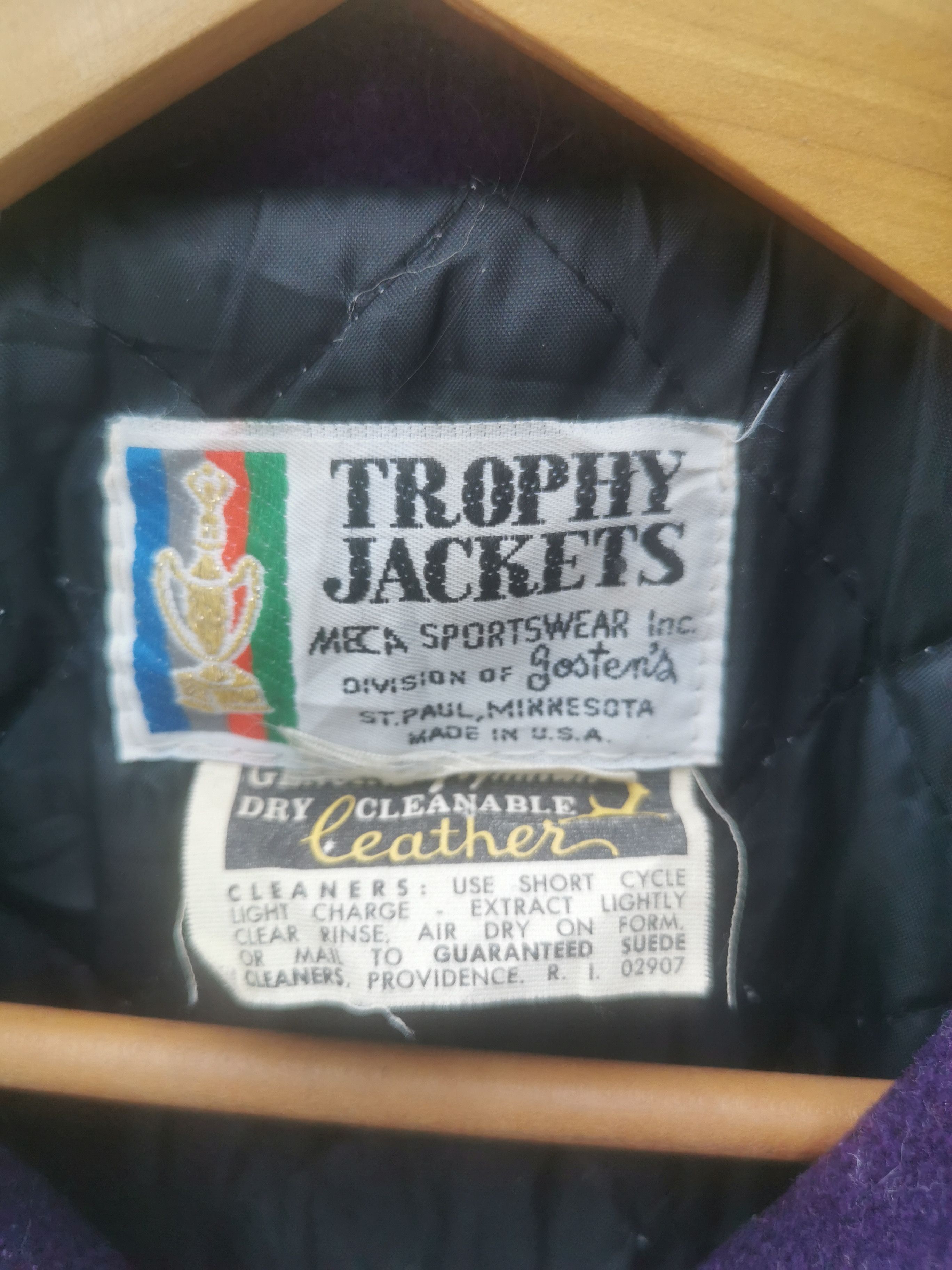Trophy Clothing × Vintage 80's Trophy Jacket Meca Sportwear inc Wool VarsityJacket Size US M / EU 48-50 / 2 - 5 Thumbnail
