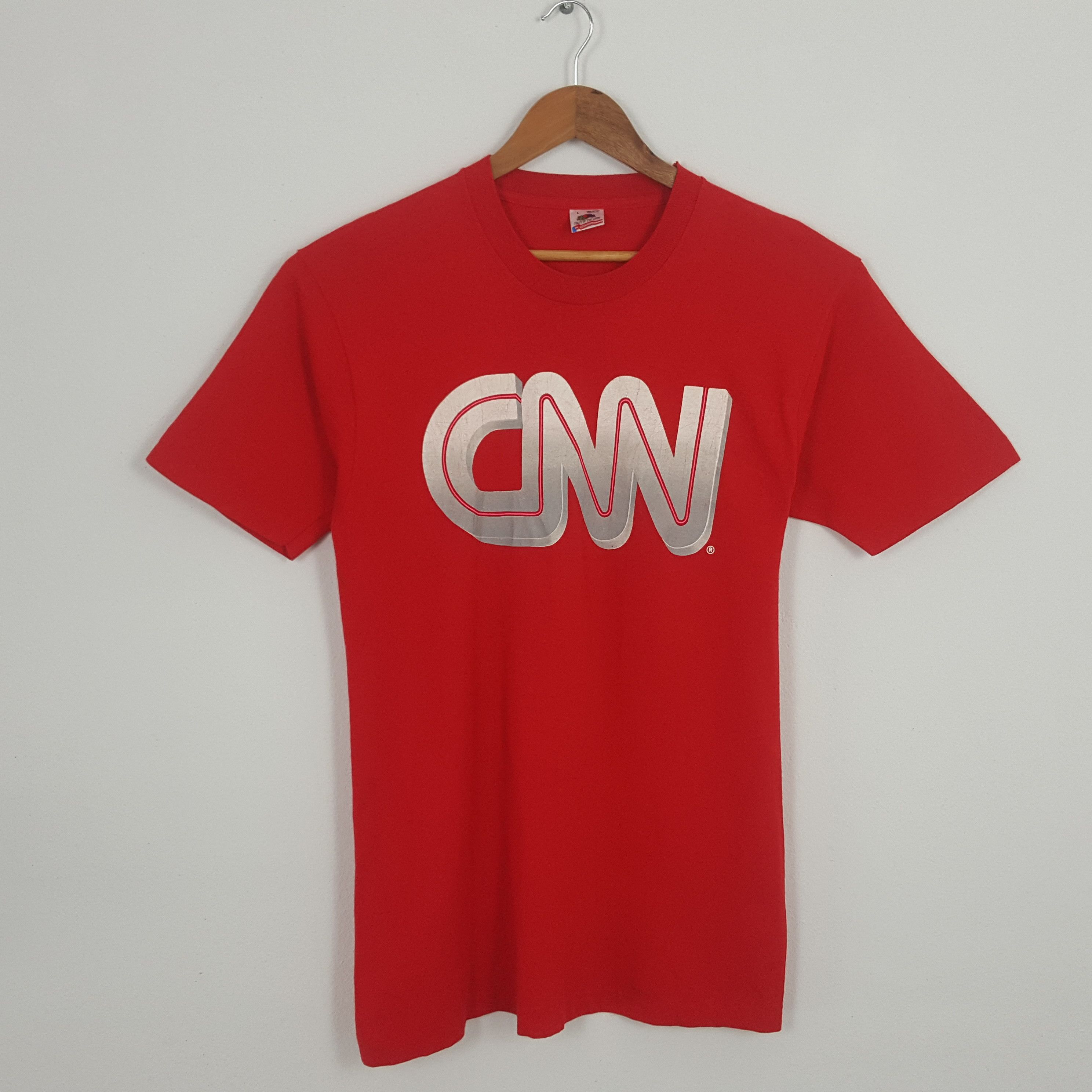 Vintage 90's CNN American Television News Logo T-Shirt