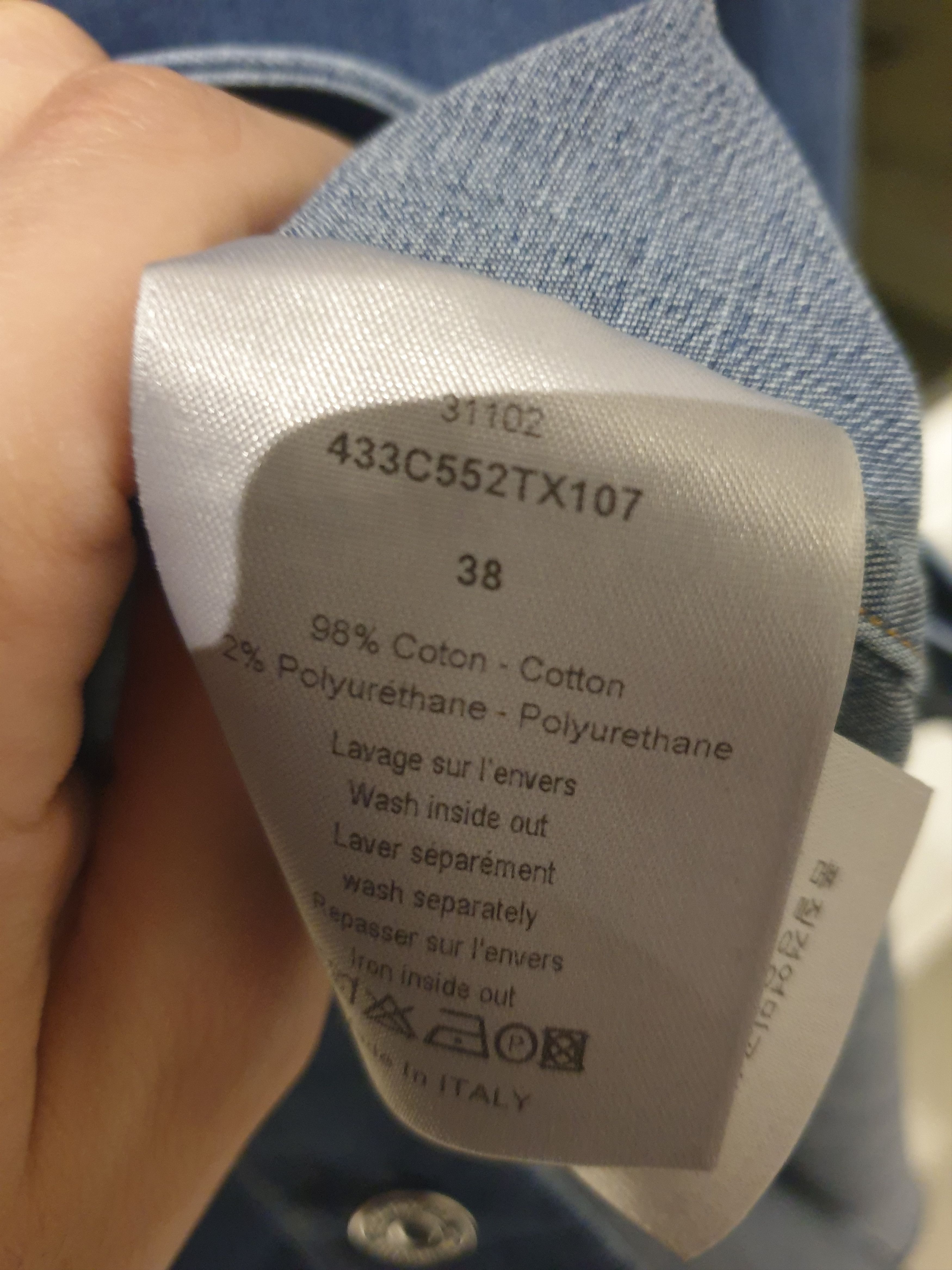 Dior Dior Homme pin collar denim shirt AW14 Size US S / EU 44-46 / 1 - 7 Thumbnail