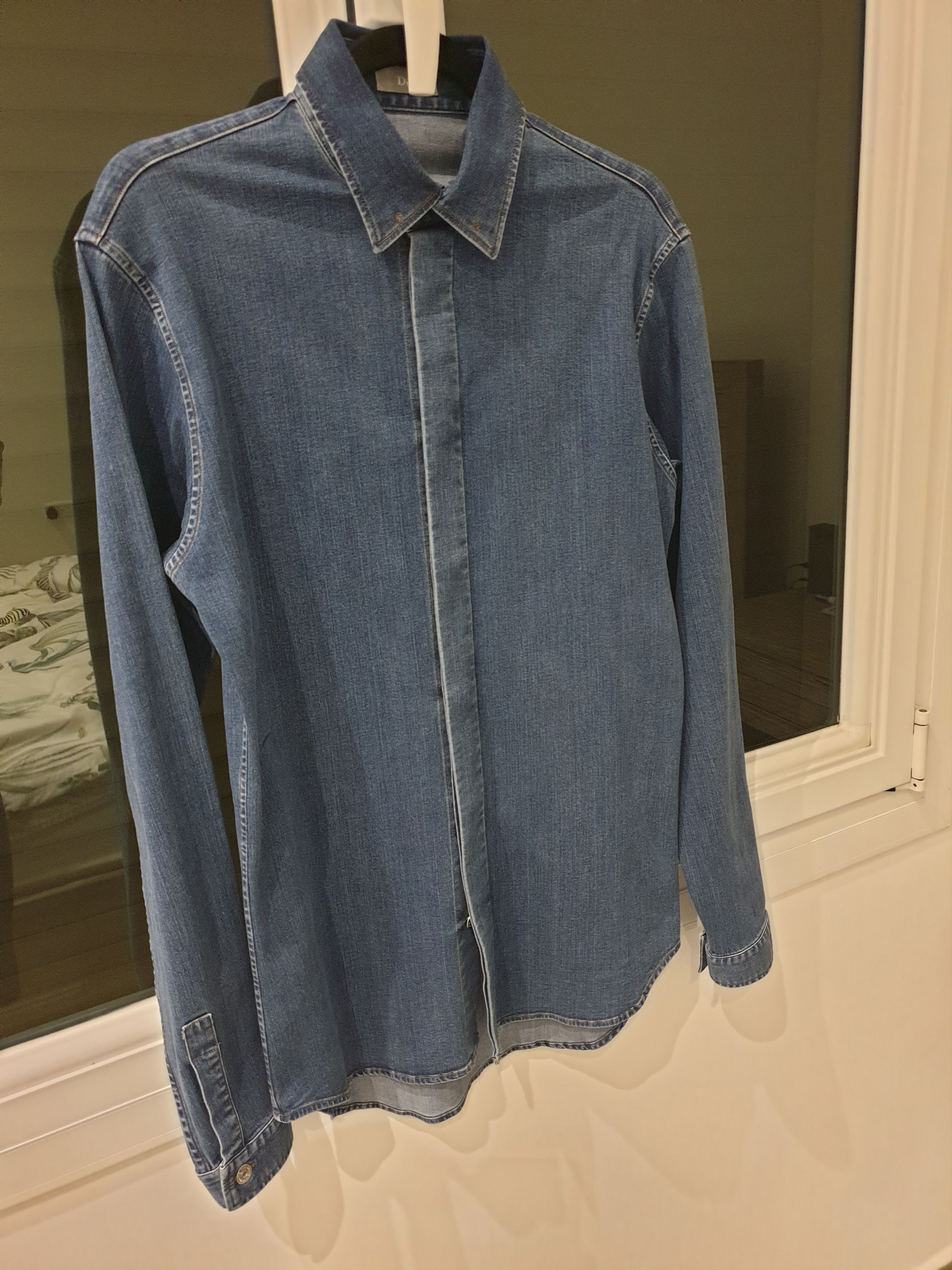 Dior Dior Homme pin collar denim shirt AW14 Size US S / EU 44-46 / 1 - 3 Thumbnail