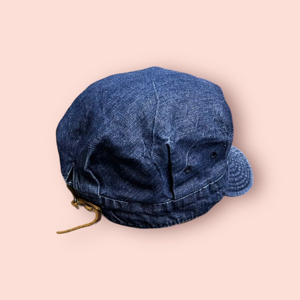 Beams Plus VINTAGE BEAMS JAPAN DENIM HAT LEATHER STRAPBACK Size ONE SIZE - 9 Thumbnail