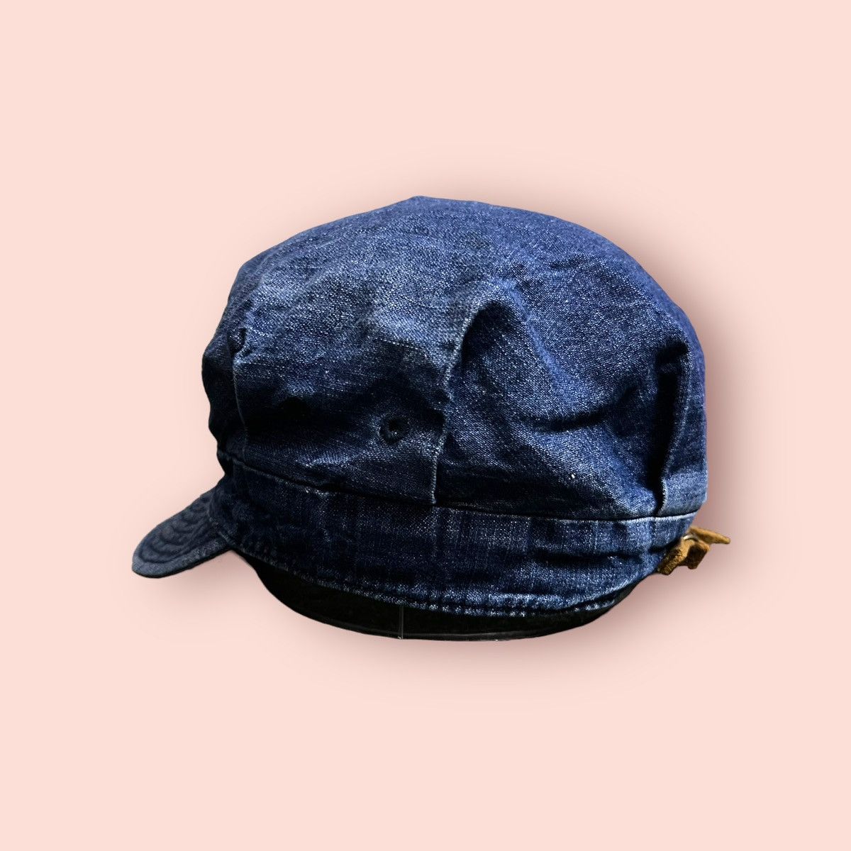 Beams Plus VINTAGE BEAMS JAPAN DENIM HAT LEATHER STRAPBACK Size ONE SIZE - 6 Thumbnail