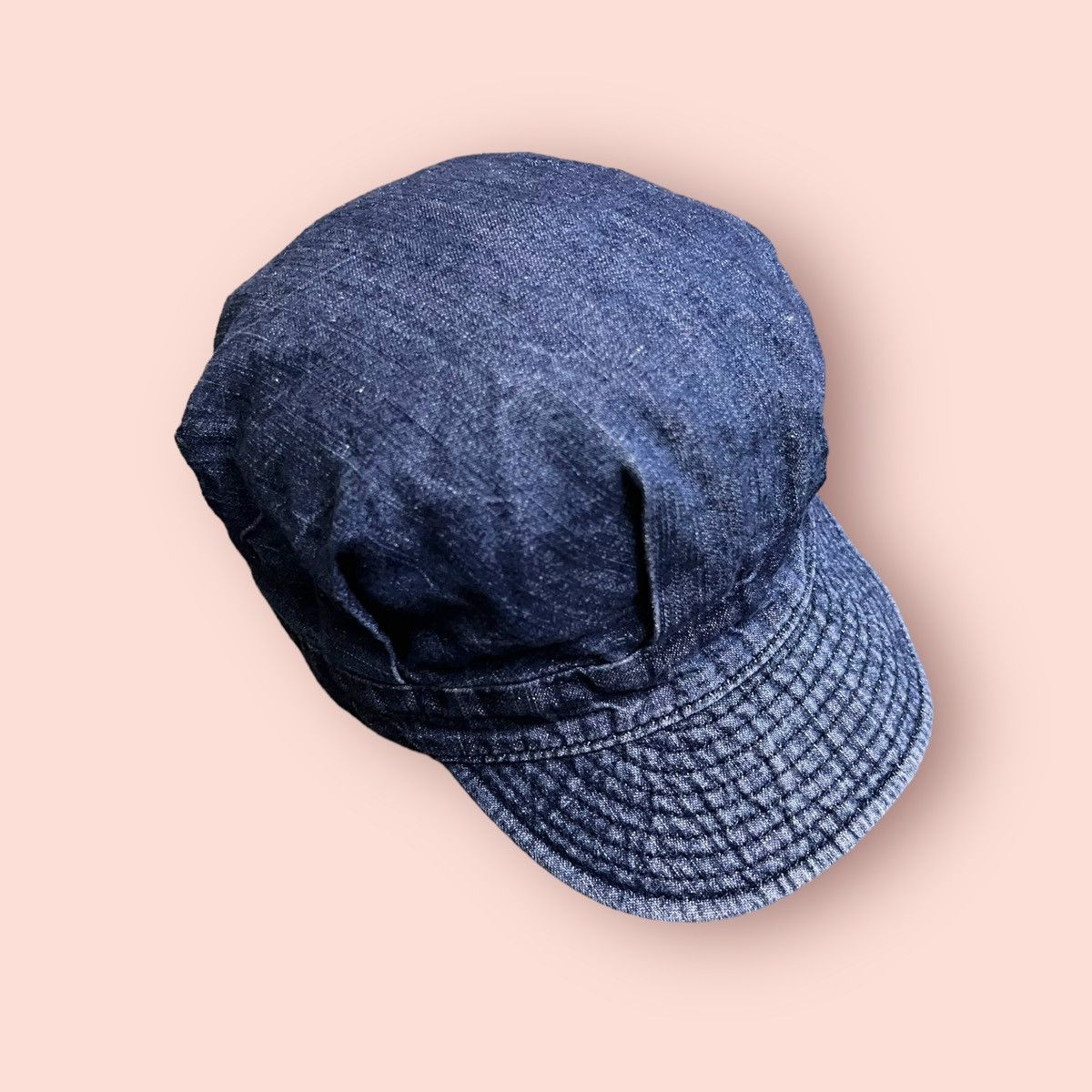 Beams Plus VINTAGE BEAMS JAPAN DENIM HAT LEATHER STRAPBACK Size ONE SIZE - 12 Thumbnail