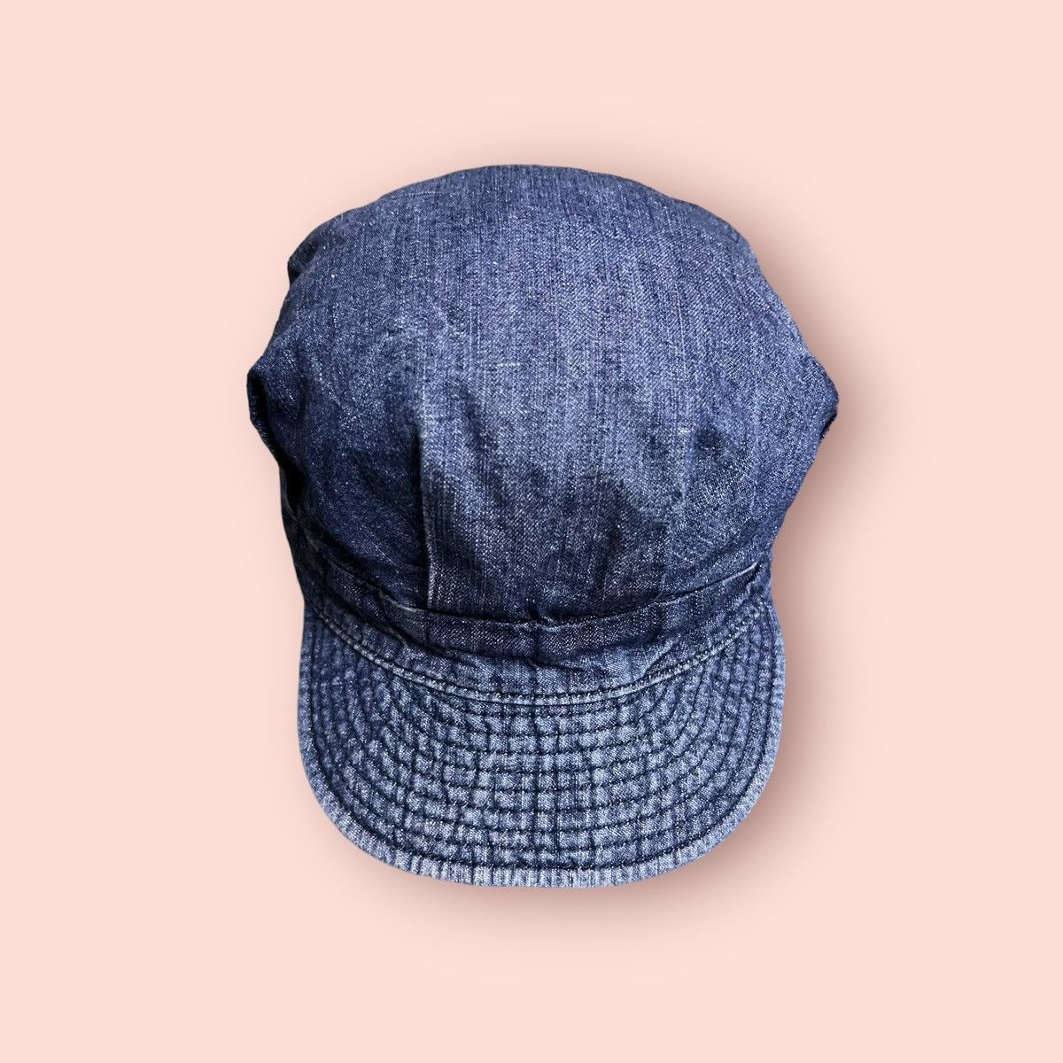Beams Plus VINTAGE BEAMS JAPAN DENIM HAT LEATHER STRAPBACK Size ONE SIZE - 1 Thumbnail