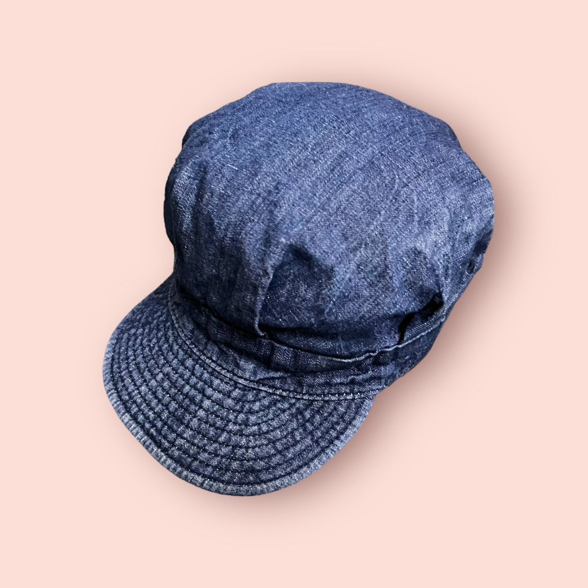Beams Plus VINTAGE BEAMS JAPAN DENIM HAT LEATHER STRAPBACK Size ONE SIZE - 3 Thumbnail