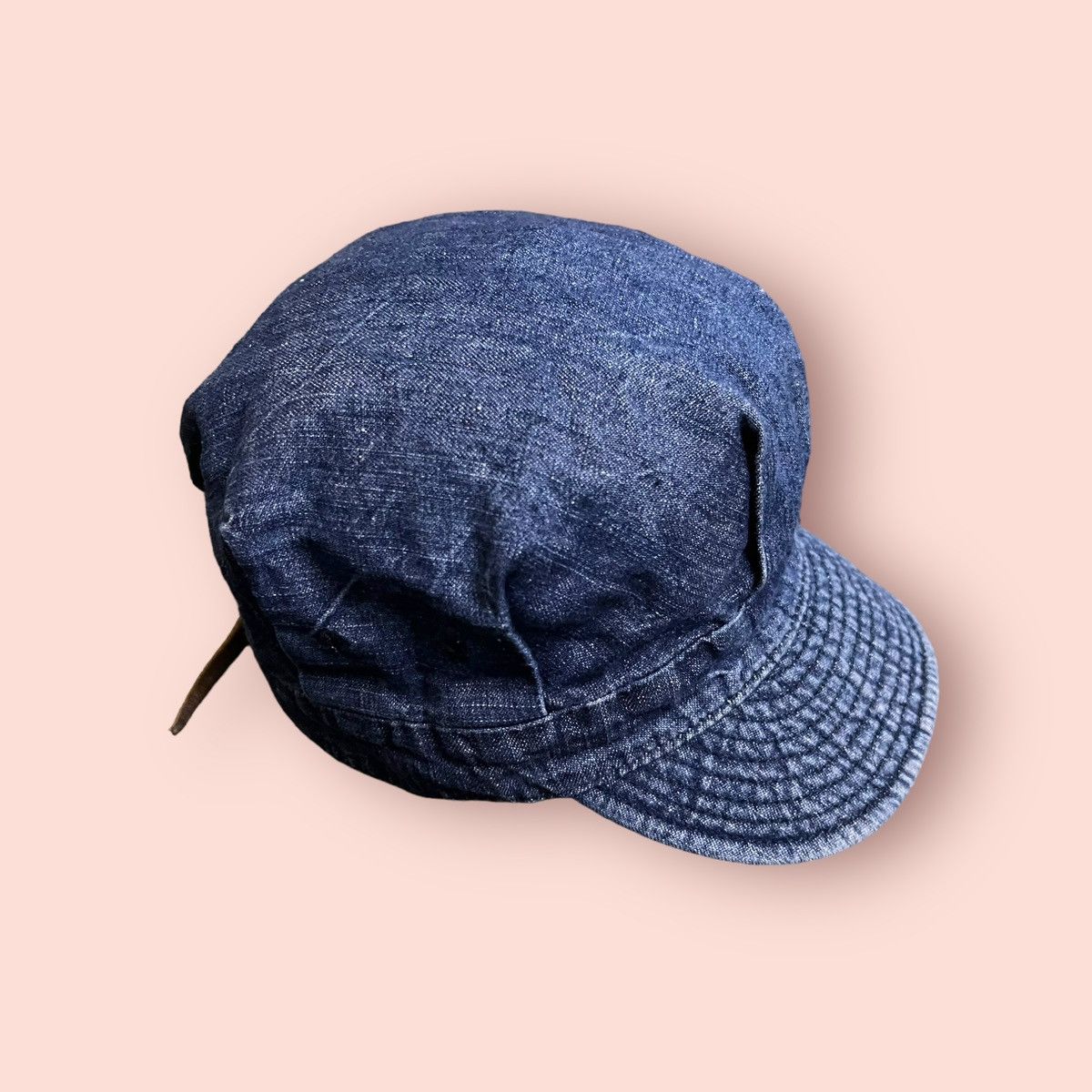 Beams Plus VINTAGE BEAMS JAPAN DENIM HAT LEATHER STRAPBACK Size ONE SIZE - 11 Thumbnail