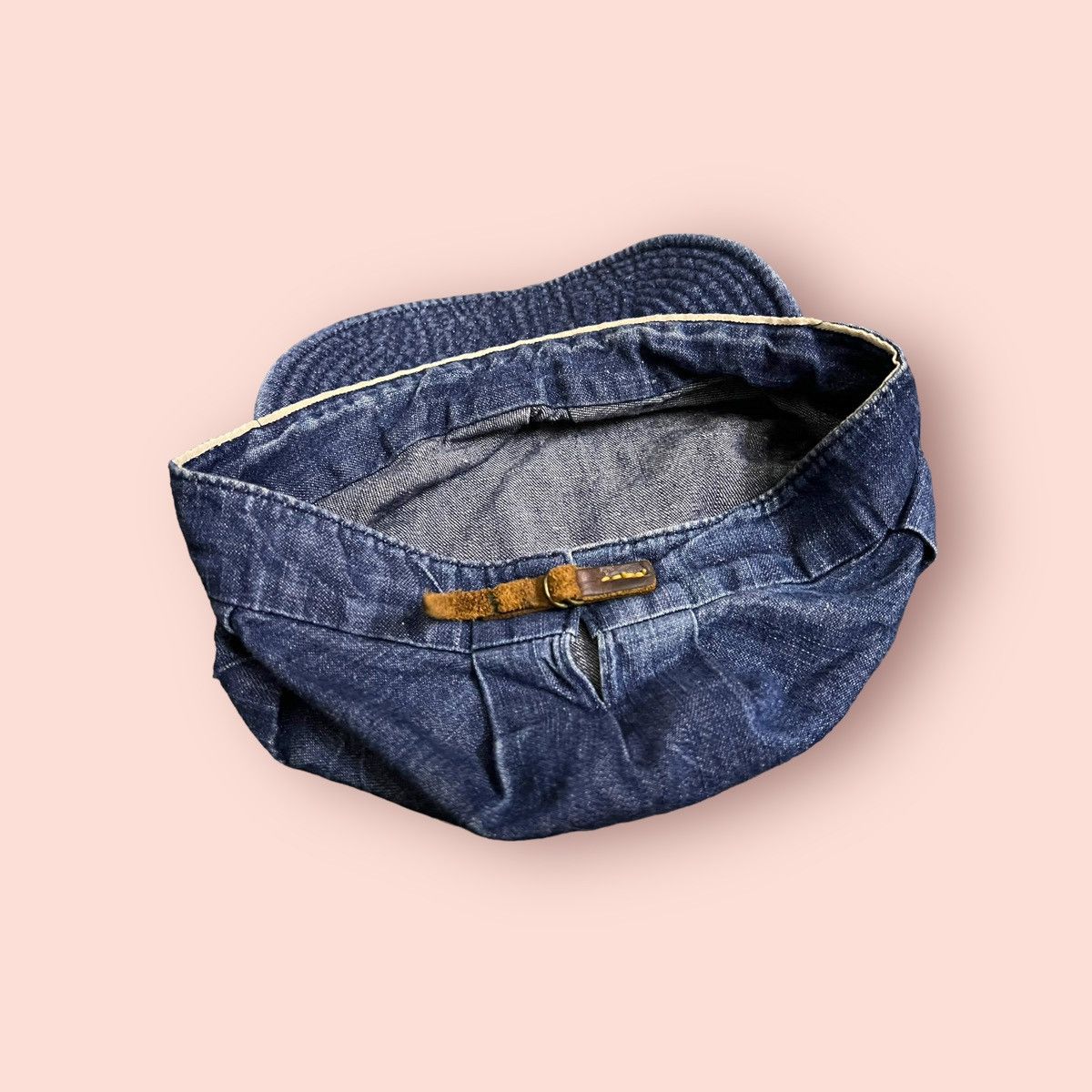 Beams Plus VINTAGE BEAMS JAPAN DENIM HAT LEATHER STRAPBACK Size ONE SIZE - 19 Thumbnail