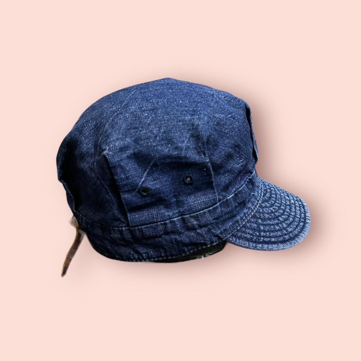Beams Plus VINTAGE BEAMS JAPAN DENIM HAT LEATHER STRAPBACK Size ONE SIZE - 10 Thumbnail