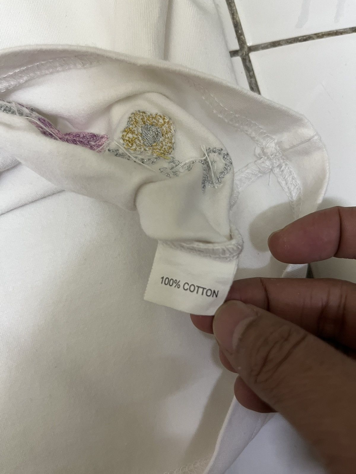 Designer Christian Dior Spellout Flower Design Size US S / EU 44-46 / 1 - 8 Thumbnail