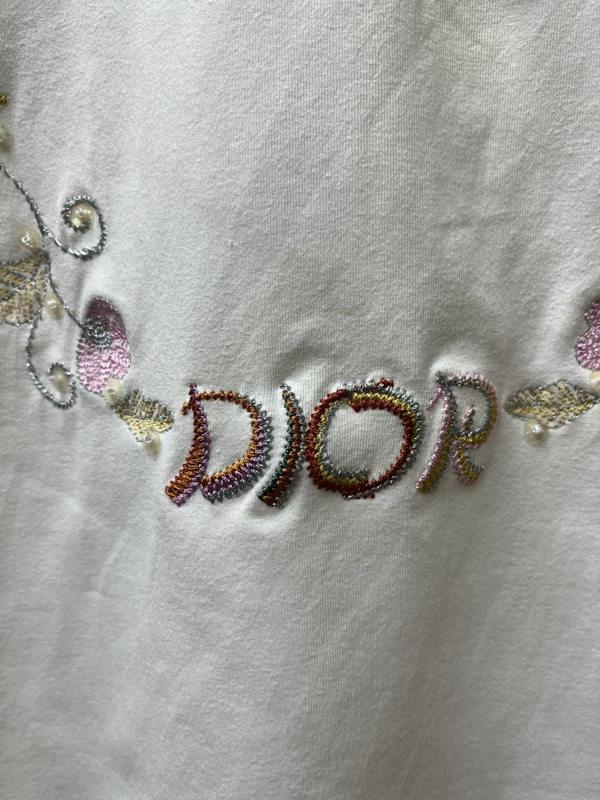 Designer Christian Dior Spellout Flower Design Size US S / EU 44-46 / 1 - 4 Thumbnail