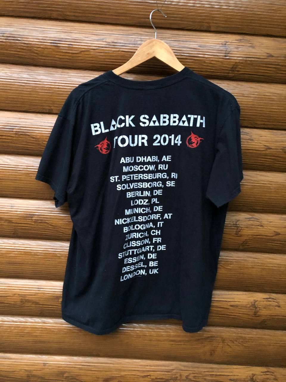 Vintage Black Sabbath Tour Tee 2014 Size US XL / EU 56 / 4 - 2 Thumbnail