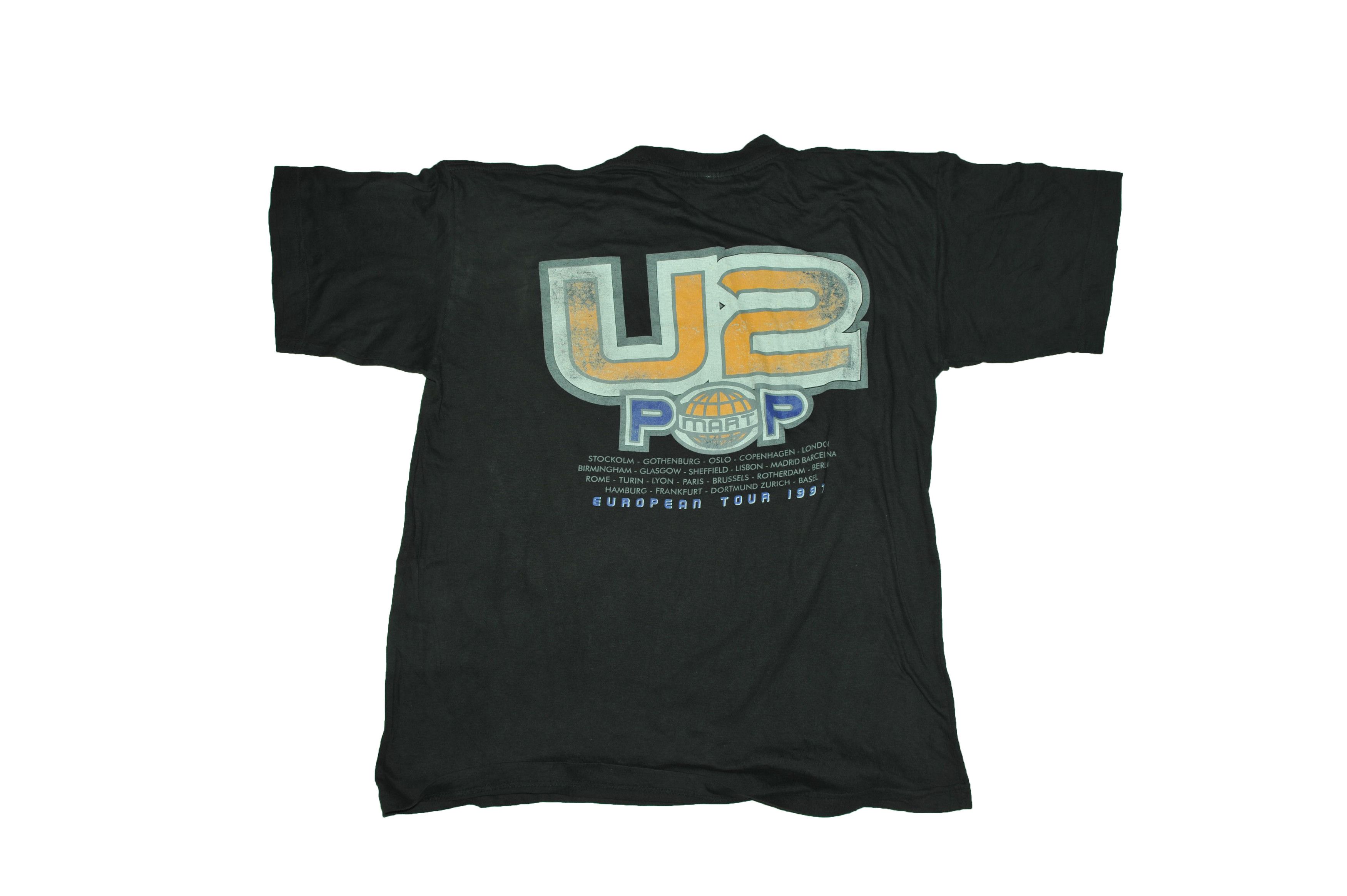 Vintage U2 Discothéque Europe 1997 Tour Shirt Size US XL / EU 56 / 4 - 2 Thumbnail