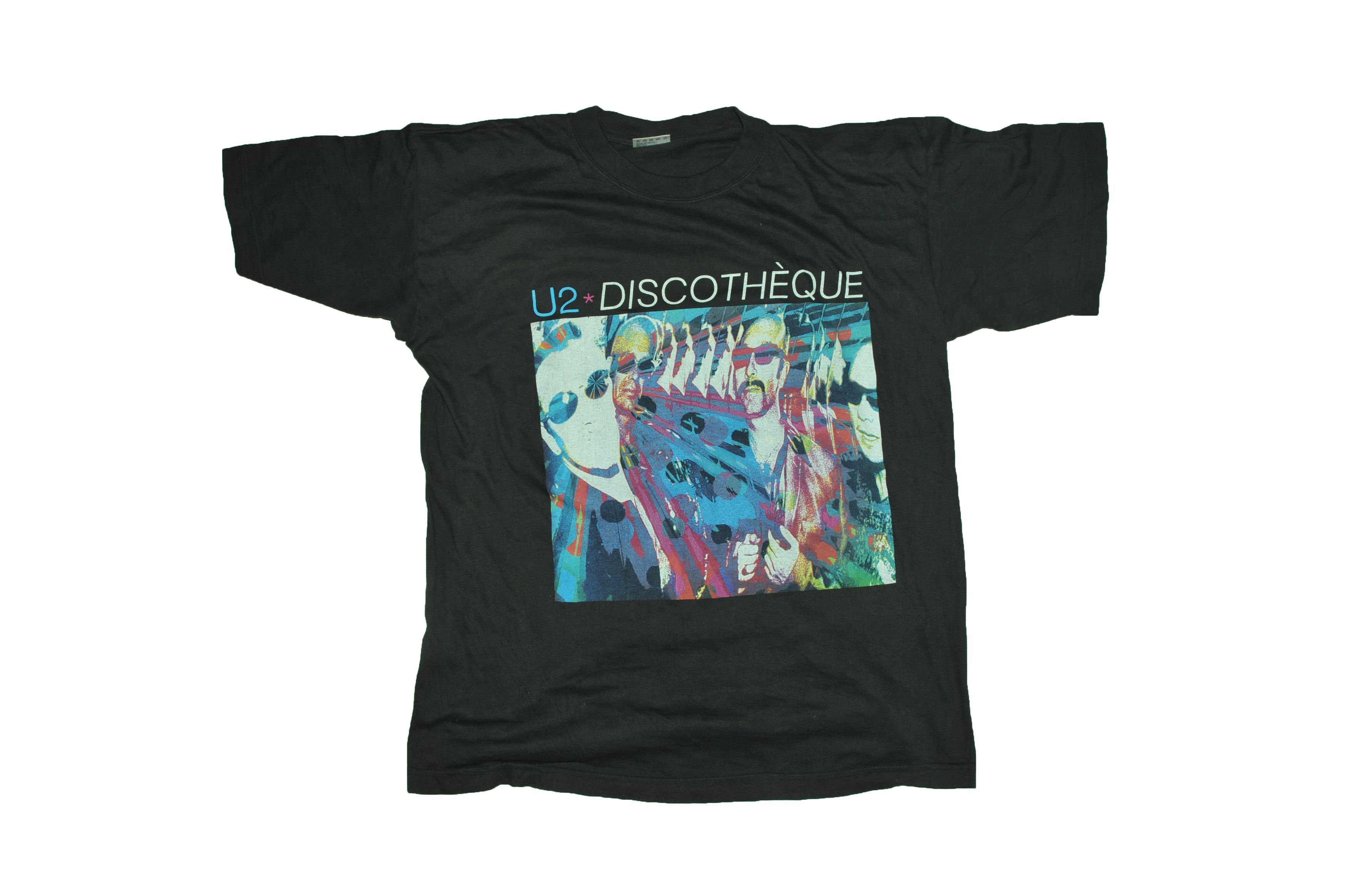 Vintage U2 Discothéque Europe 1997 Tour Shirt Size US XL / EU 56 / 4 - 1 Thumbnail