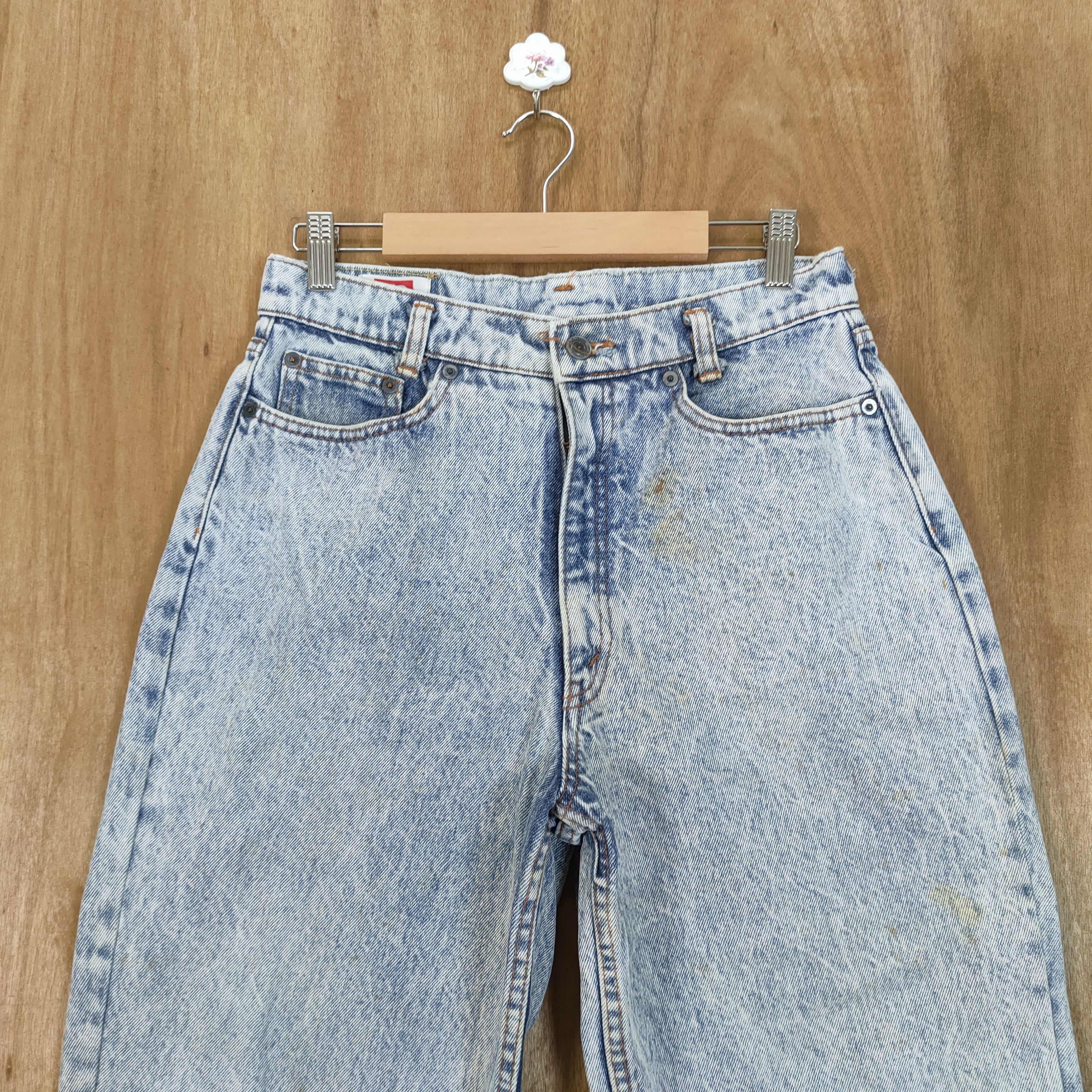 Japanese Brand SUPER BS BLUE BOBSON FADED ACID WASH JEANS PANTS Size US 28 / EU 44 - 4 Thumbnail