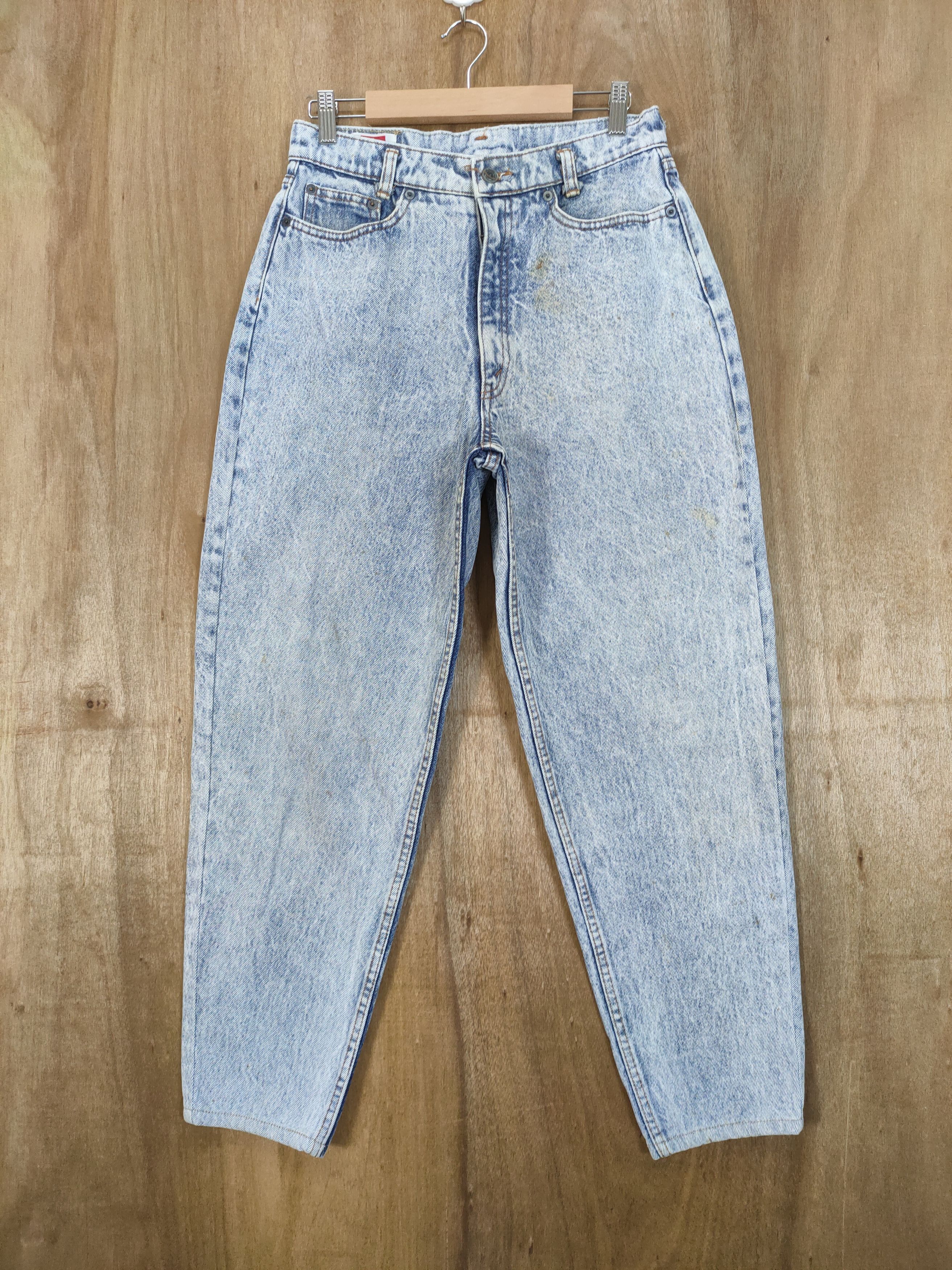 Japanese Brand SUPER BS BLUE BOBSON FADED ACID WASH JEANS PANTS Size US 28 / EU 44 - 3 Thumbnail