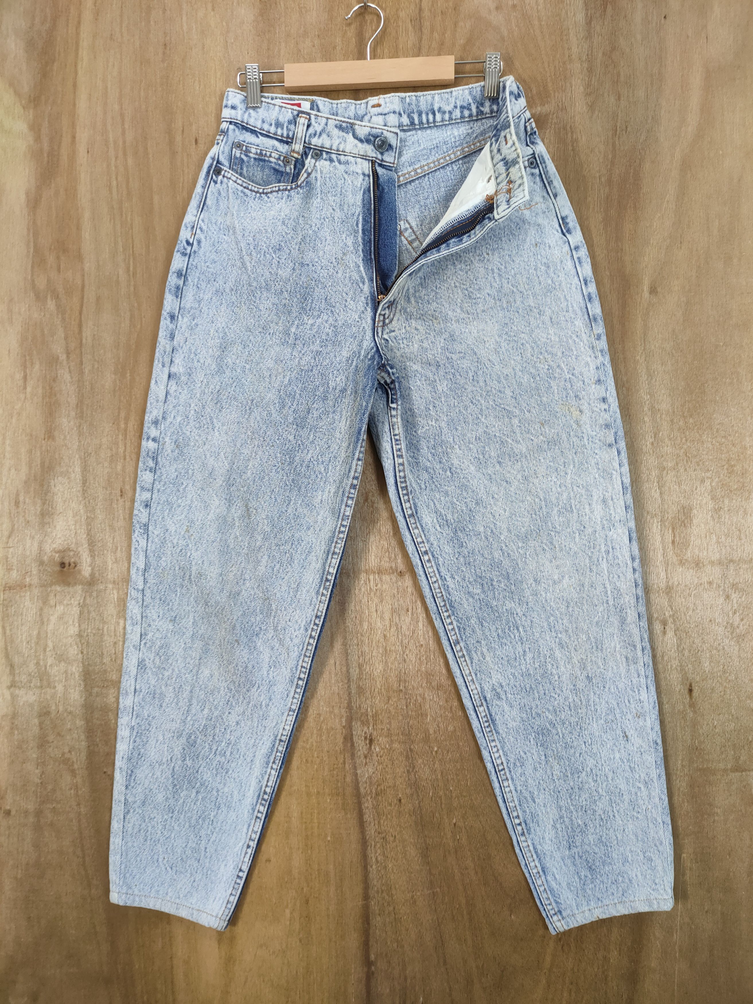 Japanese Brand SUPER BS BLUE BOBSON FADED ACID WASH JEANS PANTS Size US 28 / EU 44 - 1 Thumbnail