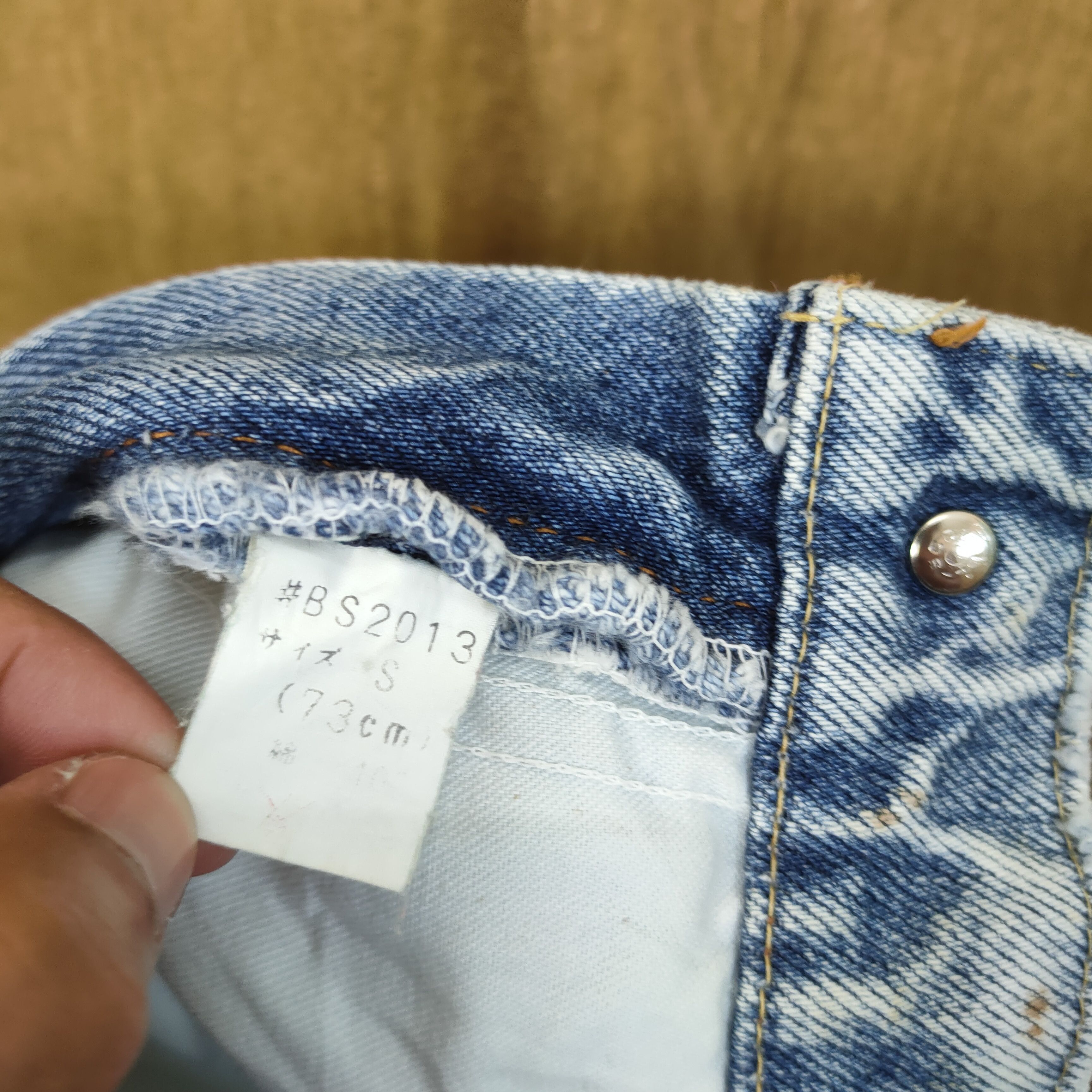 Japanese Brand SUPER BS BLUE BOBSON FADED ACID WASH JEANS PANTS Size US 28 / EU 44 - 13 Thumbnail