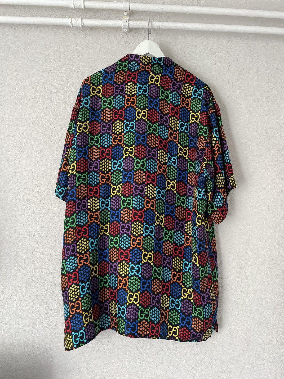 Gucci Psychedelic Print Silk Bowling Shirt Size US M / EU 48-50 / 2 - 2 Thumbnail