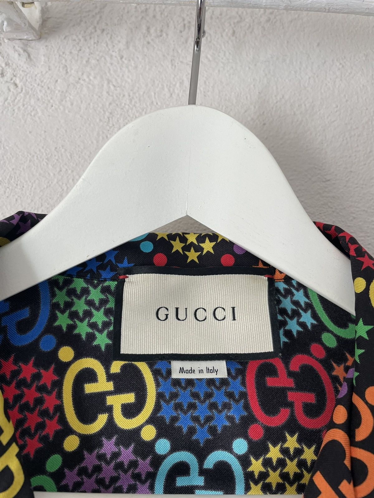 Gucci Psychedelic Print Silk Bowling Shirt Size US M / EU 48-50 / 2 - 5 Thumbnail