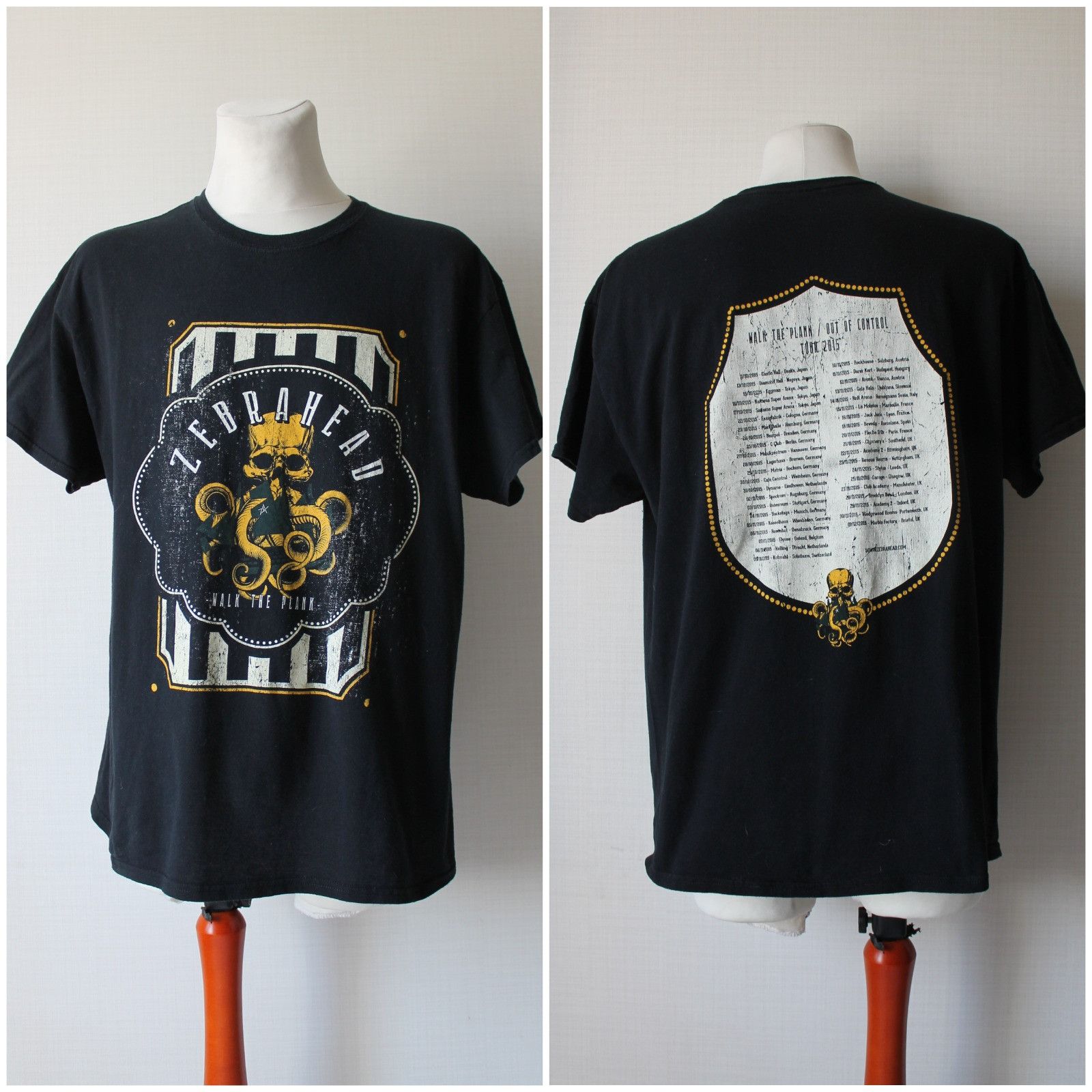Band Tees 2015 ZEBRAHEAD Walk The Plank Tour Tee Album Shirt Size US XXL / EU 58 / 5 - 1 Thumbnail