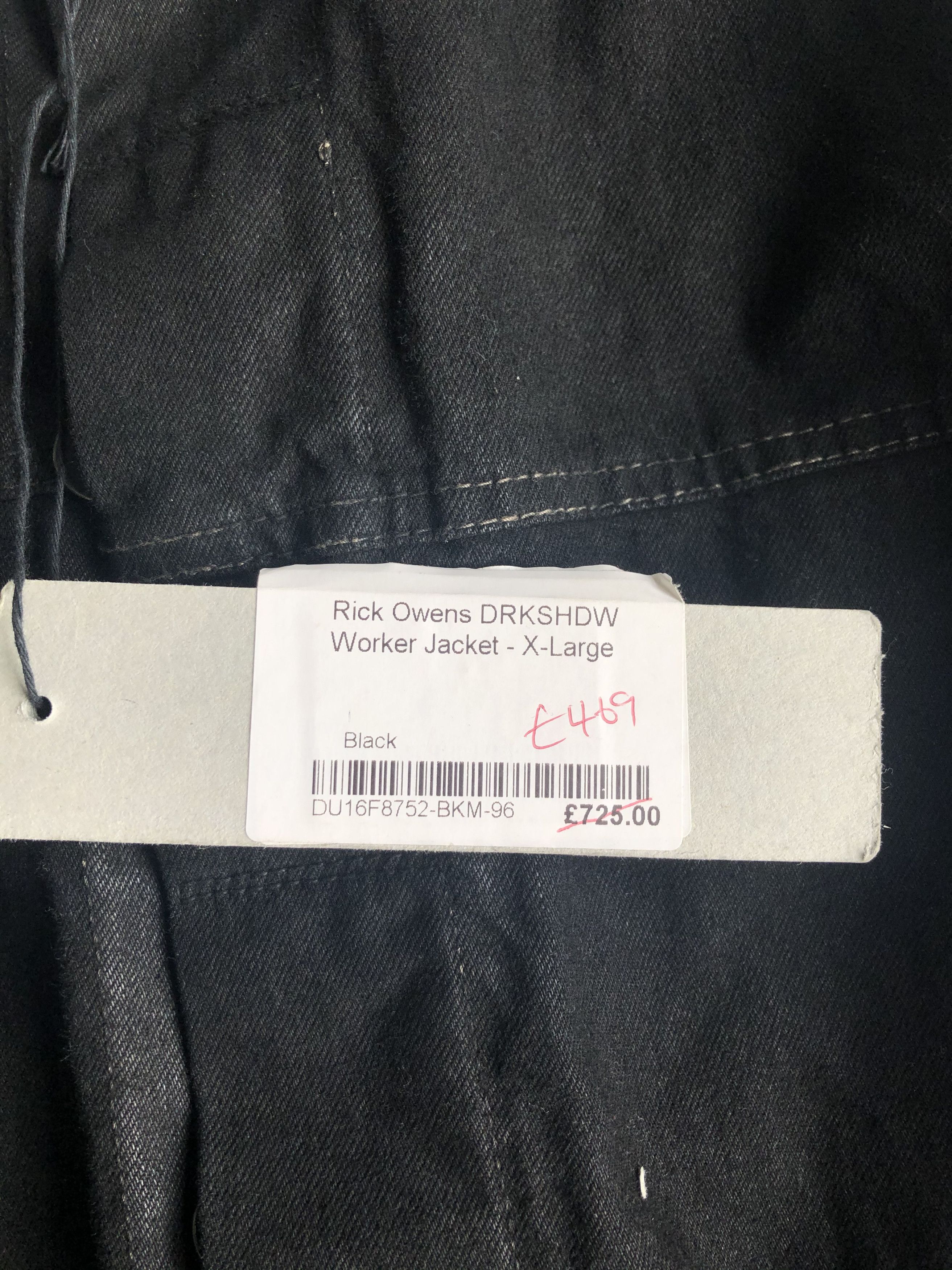 Rick Owens × Rick Owens Drkshdw Rick Owens DRKSHDW Worker Jacket Size US XL / EU 56 / 4 - 8 Thumbnail