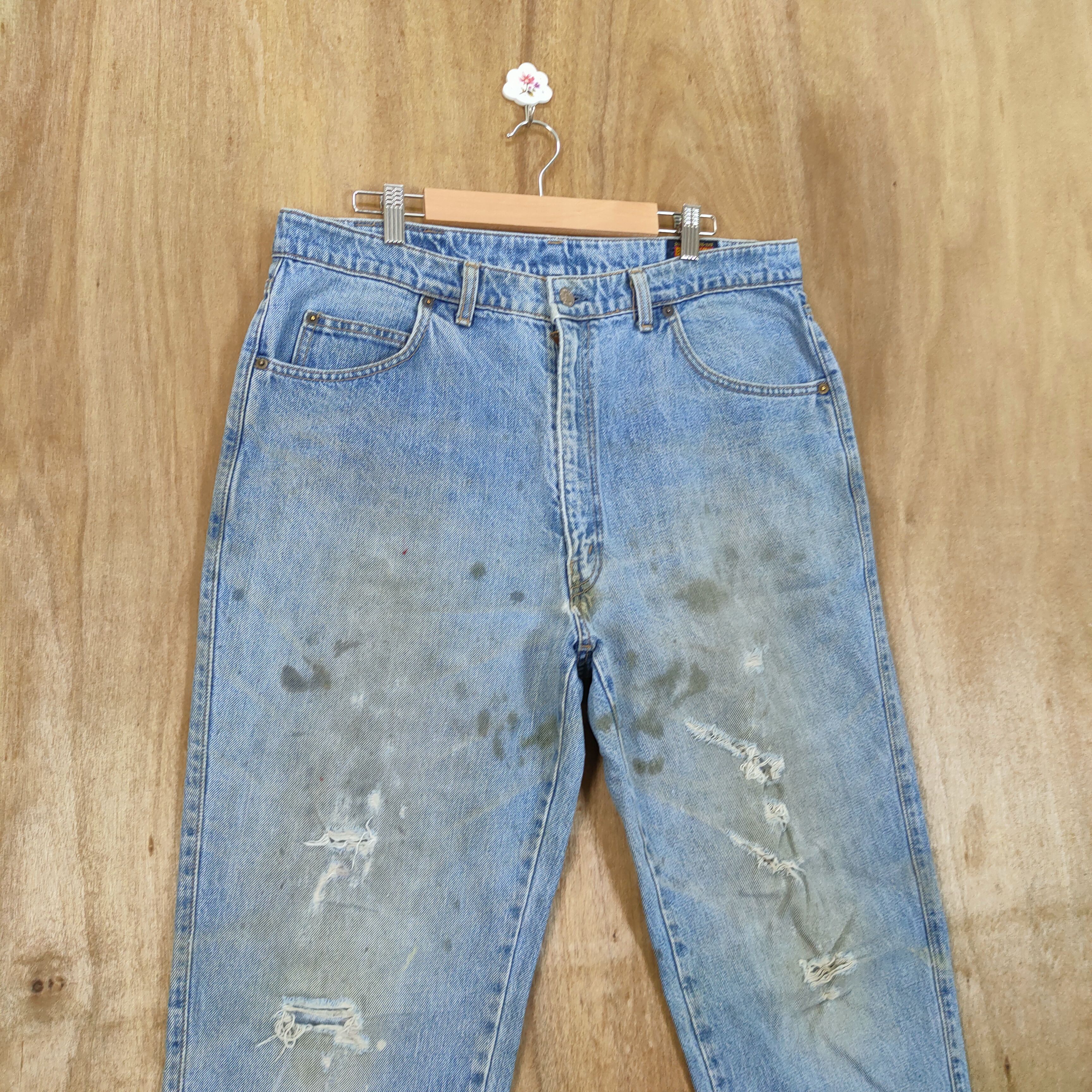 Japanese Brand × Jean VINTAGE RUSTY FADED DISTRESSED JEANS PANTS Size US 36 / EU 52 - 3 Thumbnail