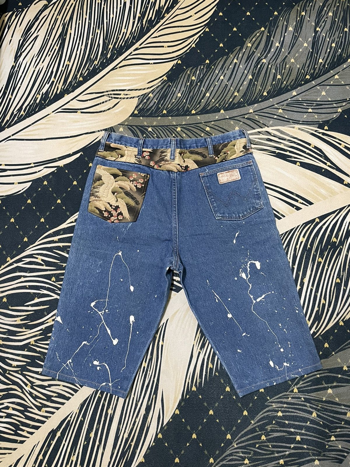 Vintage × Wrangler Vintage Wrangler Denim Shortpant 80s Size US 34 / EU 50 - 1 Thumbnail