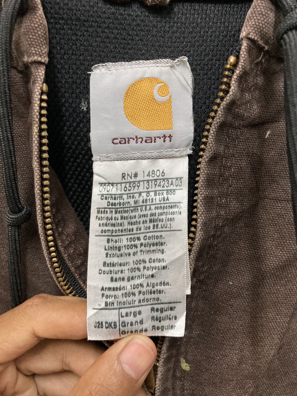 Carhartt Vintage Carhartt distressed sun faded work jacket brown Size US L / EU 52-54 / 3 - 3 Thumbnail