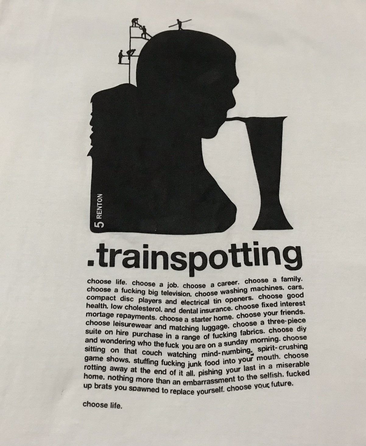 Vintage Vintage Trainspotting Movie Tshirt Size US M / EU 48-50 / 2 - 2 Thumbnail