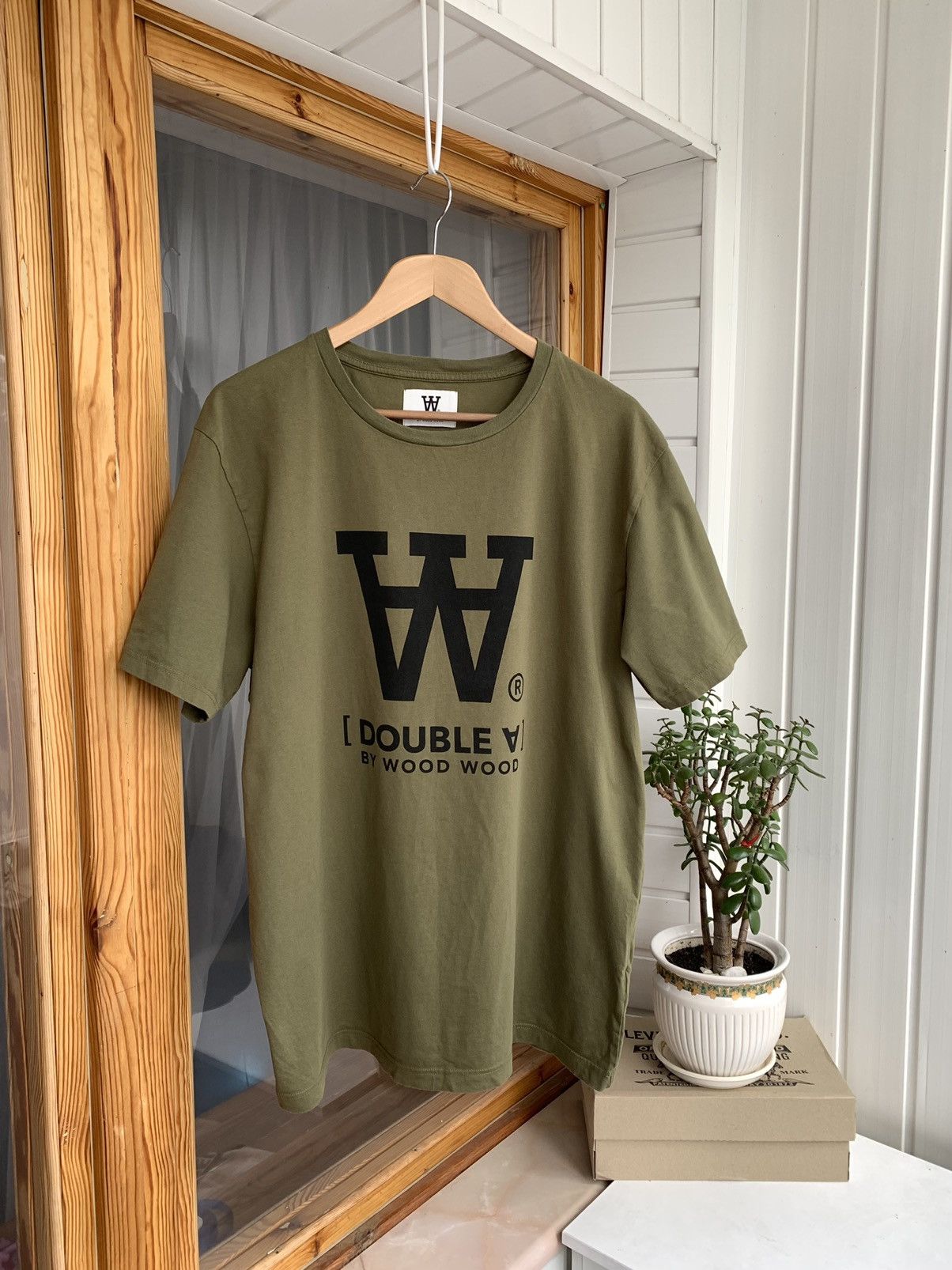 Wood Wood Wood Wood Double A Big Logo T-Shirt Size XL Size US XL / EU 56 / 4 - 1 Thumbnail