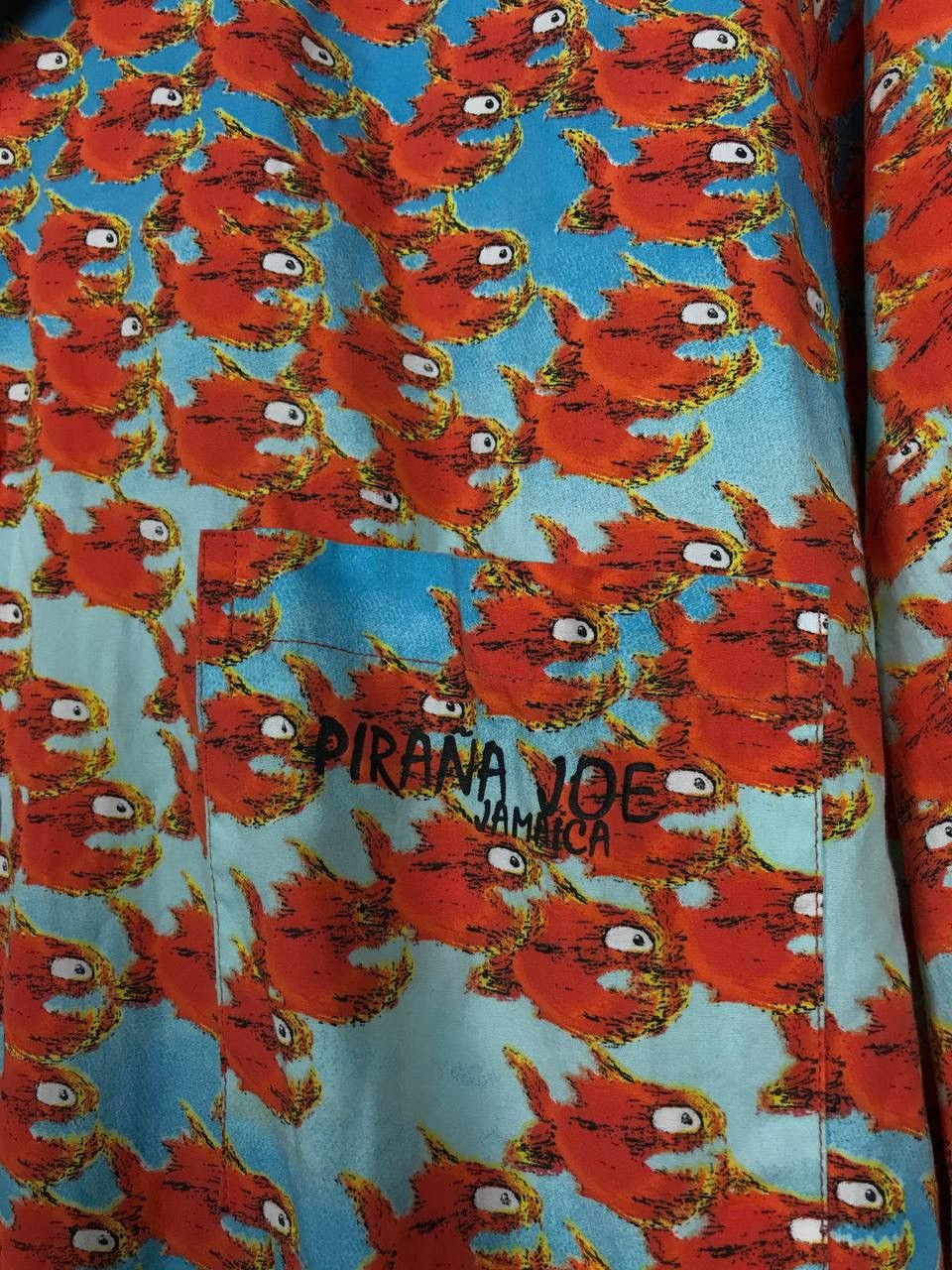 Vintage Pirana Joe vintage crazy Hawaiian overprinted shirt Size US M / EU 48-50 / 2 - 3 Thumbnail