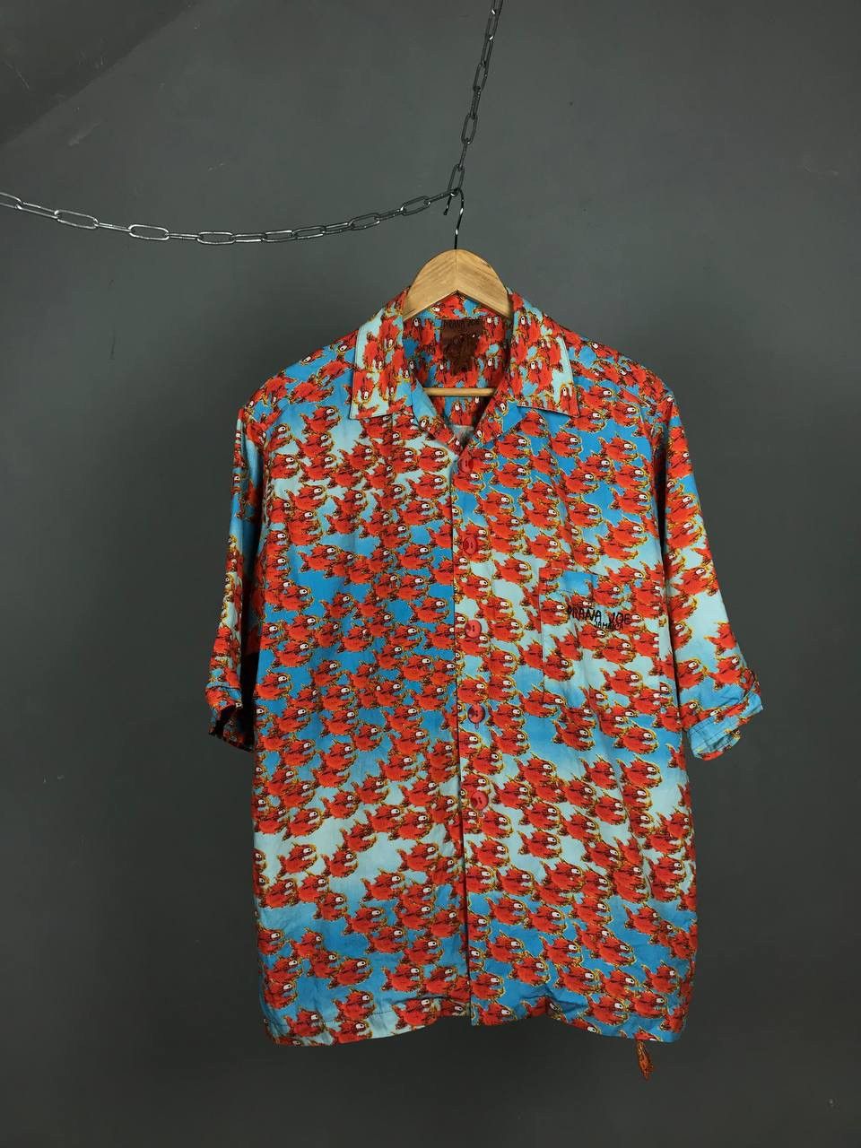 Vintage Pirana Joe vintage crazy Hawaiian overprinted shirt Size US M / EU 48-50 / 2 - 1 Thumbnail