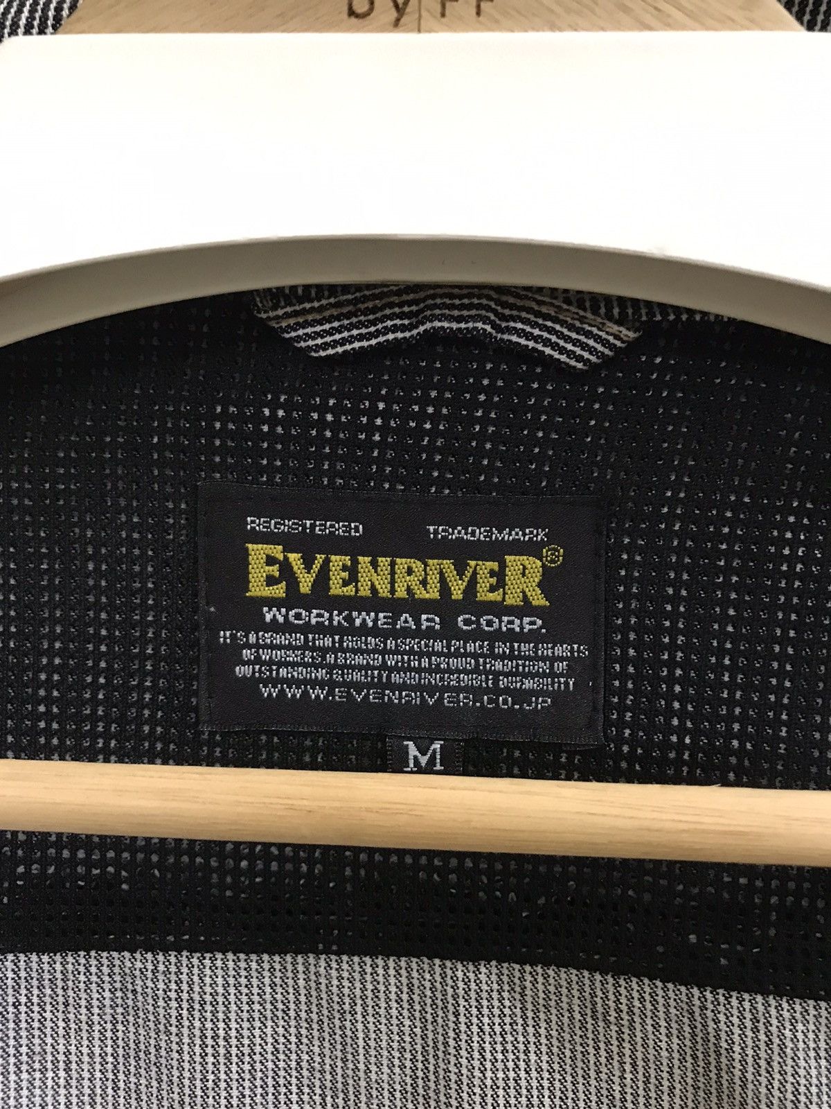 Japanese Brand Evenriver Japan Denim Hikory Stripe Jacket Custom Patch Size US M / EU 48-50 / 2 - 11 Thumbnail