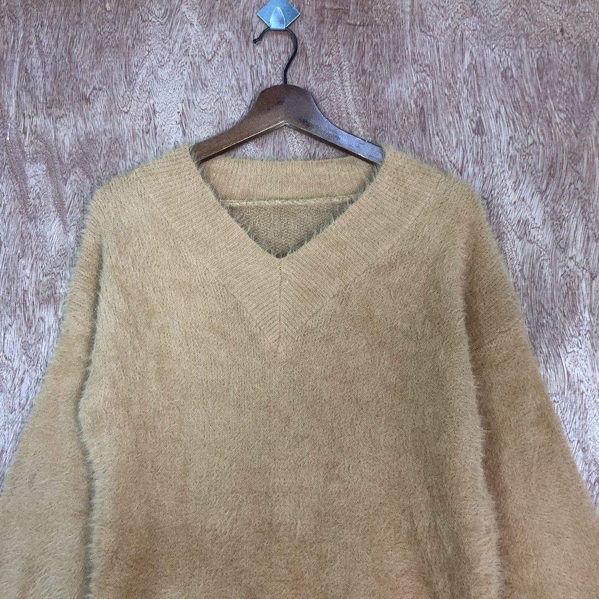 Homespun Knitwear × Japanese Brand Japan Brown Mohair Shag Shaggy Baggy knitwear #0424 Size US M / EU 48-50 / 2 - 9 Thumbnail