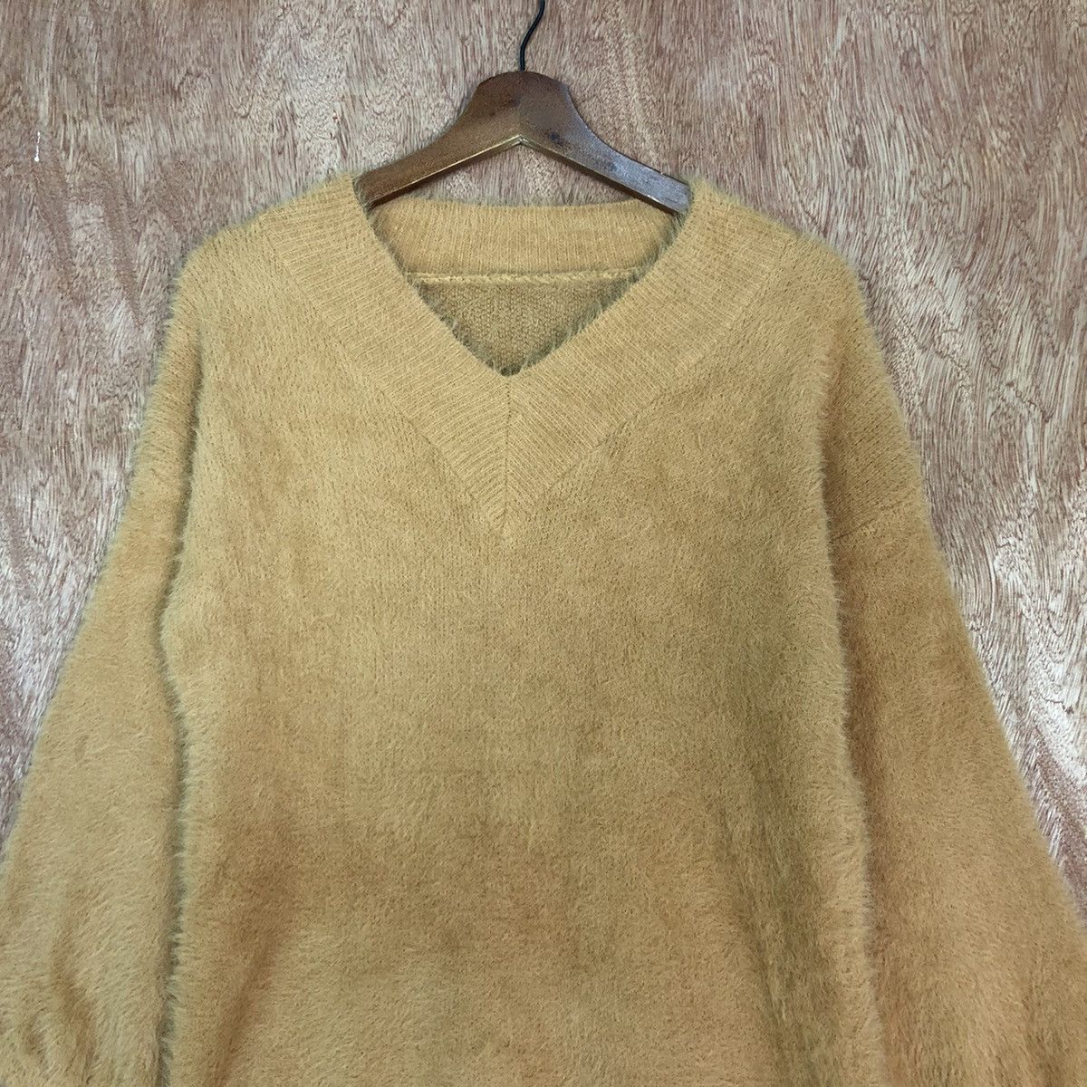 Homespun Knitwear × Japanese Brand Japan Brown Mohair Shag Shaggy Baggy knitwear #0424 Size US M / EU 48-50 / 2 - 2 Thumbnail
