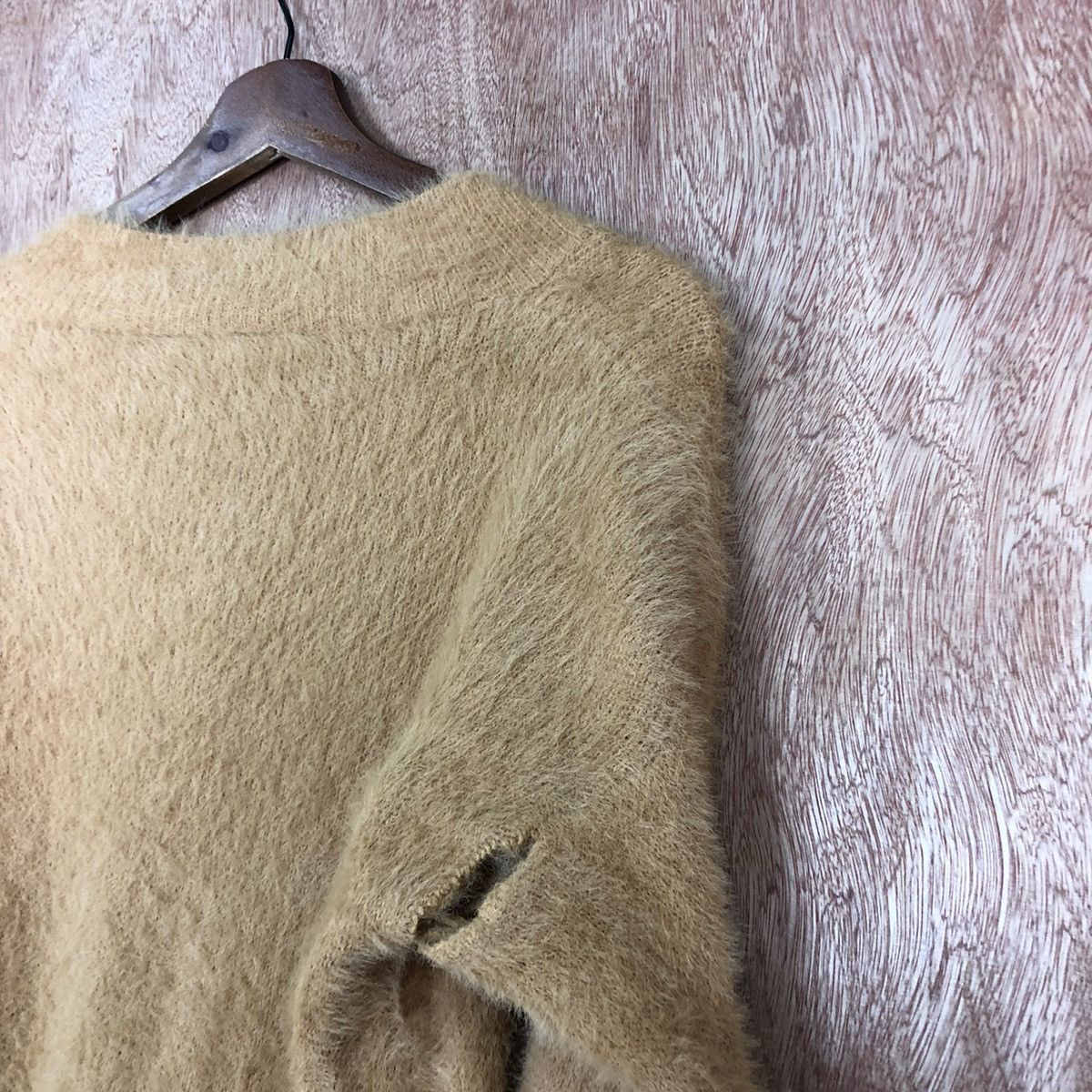 Homespun Knitwear × Japanese Brand Japan Brown Mohair Shag Shaggy Baggy knitwear #0424 Size US M / EU 48-50 / 2 - 14 Thumbnail