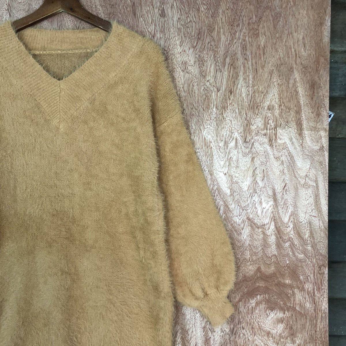 Homespun Knitwear × Japanese Brand Japan Brown Mohair Shag Shaggy Baggy knitwear #0424 Size US M / EU 48-50 / 2 - 5 Thumbnail