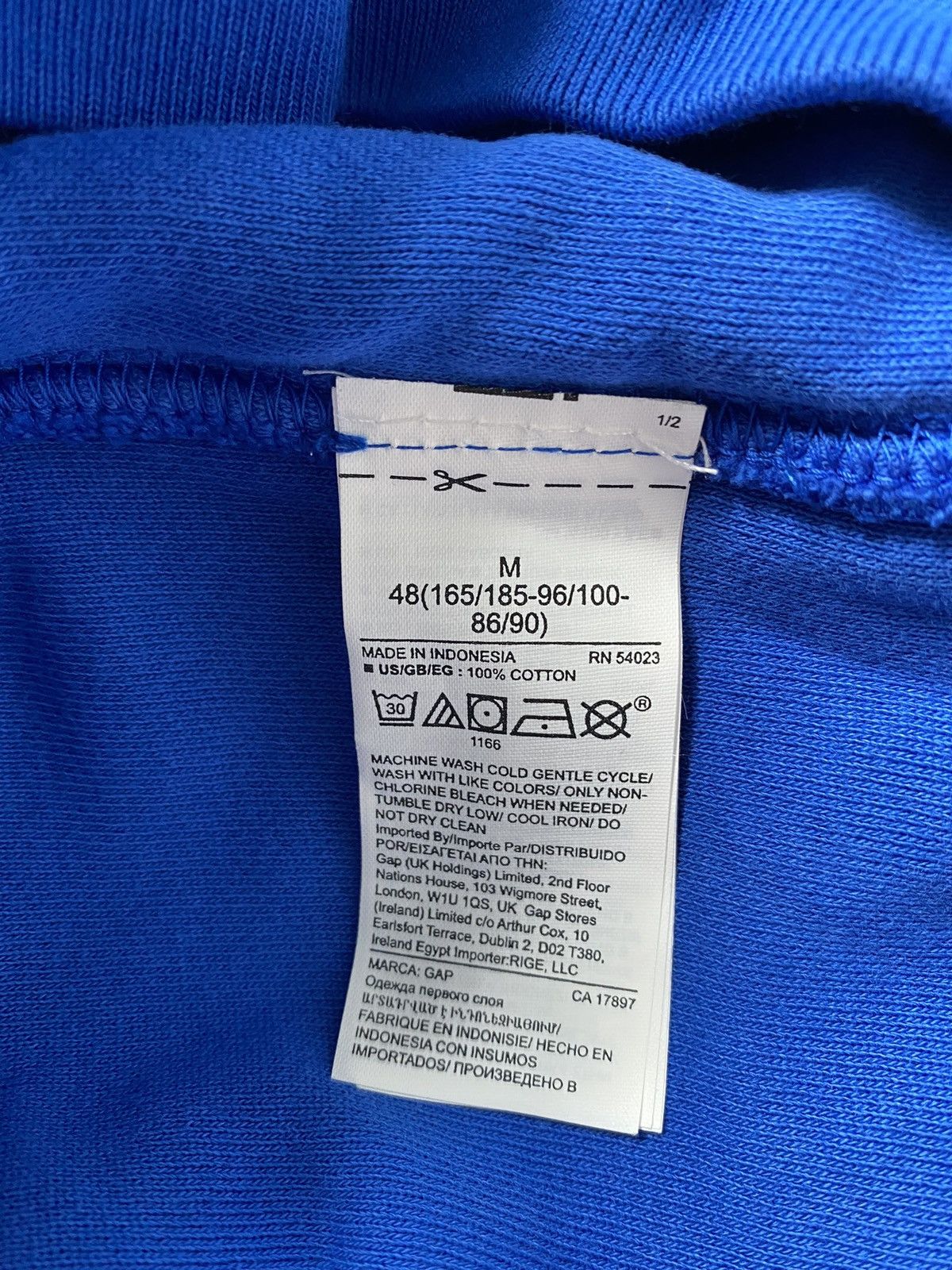 Kanye West GAP x Kanye West Pullover Hoodie Blue sz M Size US M / EU 48-50 / 2 - 6 Thumbnail