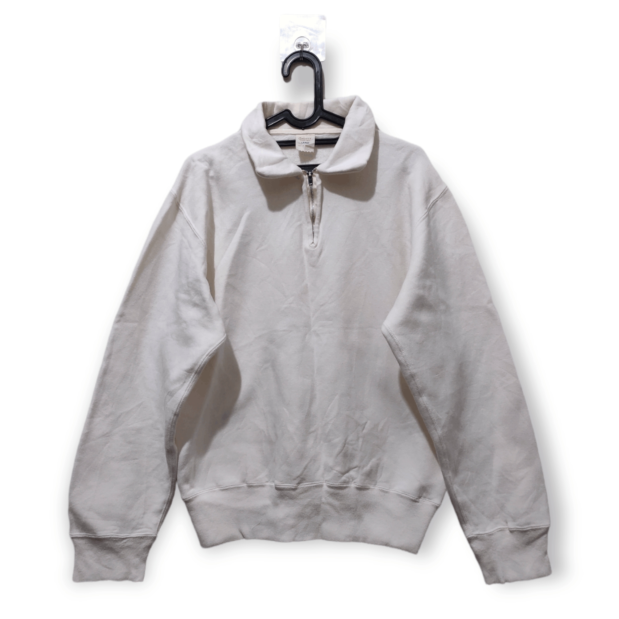 Sugar Cane Vintage Sugar Cane 50s Zip Collar Sweater shirt Size US L / EU 52-54 / 3 - 1 Thumbnail