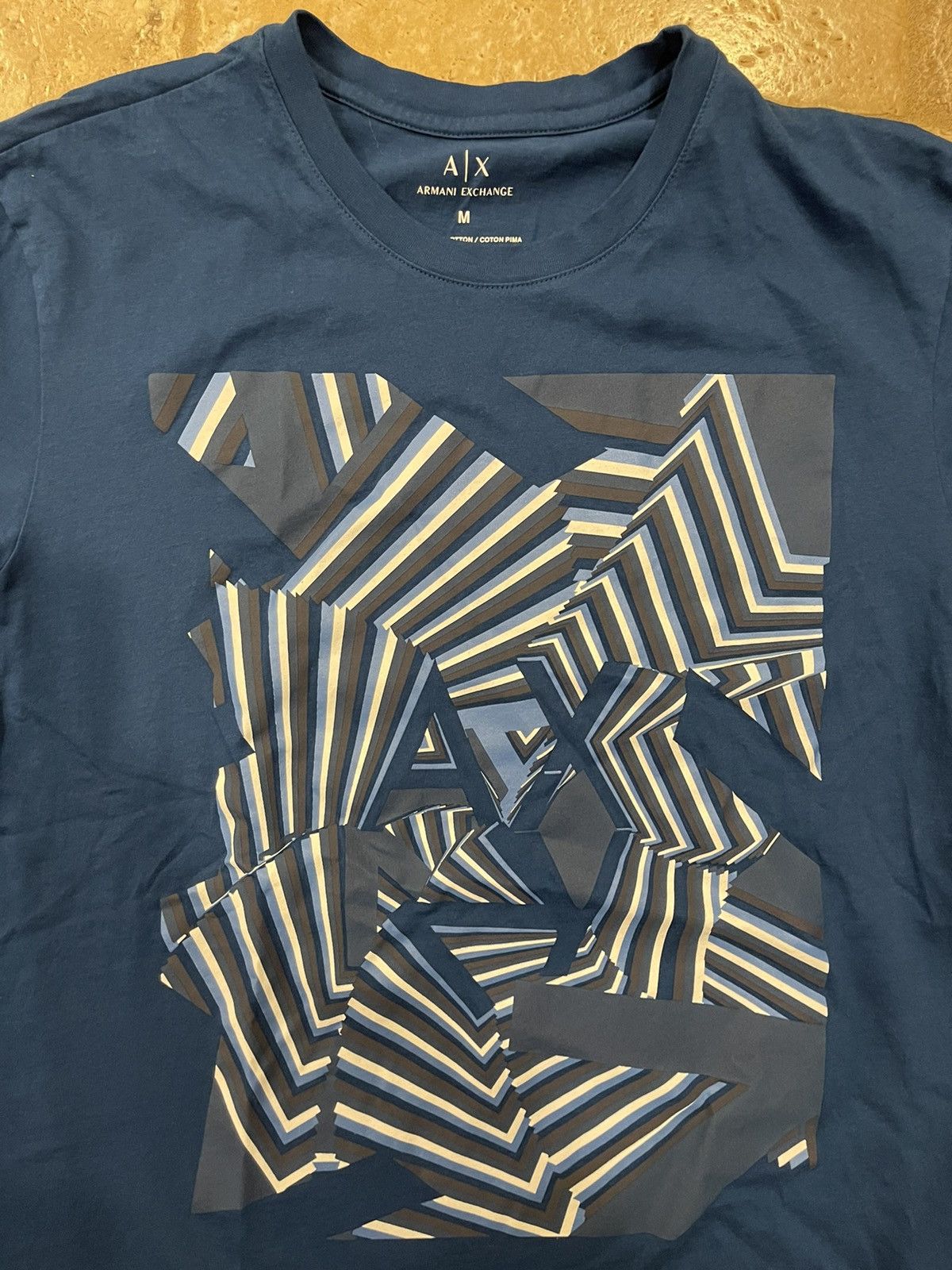 Armani Exchange Armani Exchange Short Sleeve Blue Tee Size US M / EU 48-50 / 2 - 2 Thumbnail