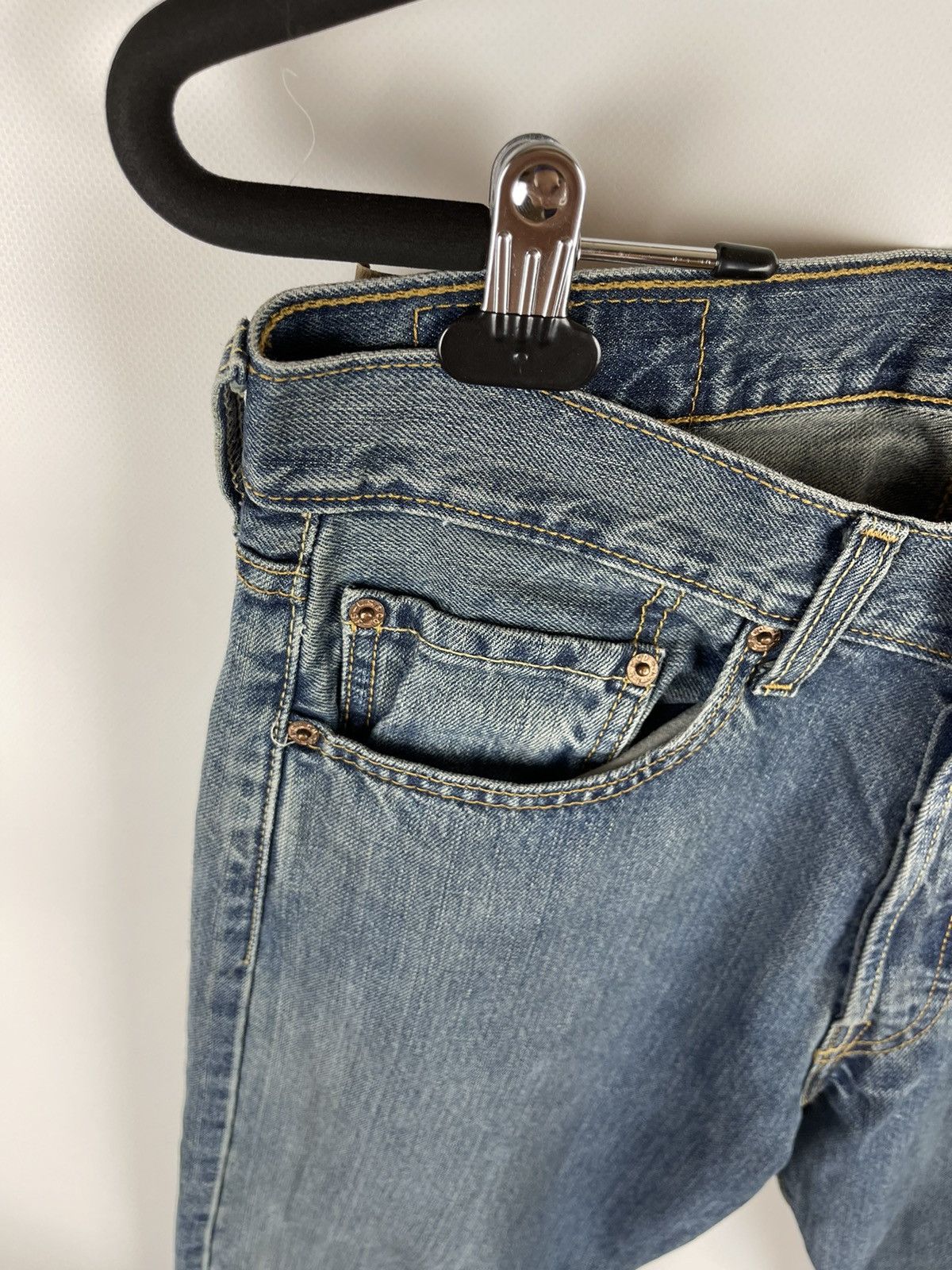 Levi's × Levi's Vintage Clothing Levi’s 501 vintage faded distressed denim jeans pants Size US 31 - 7 Thumbnail