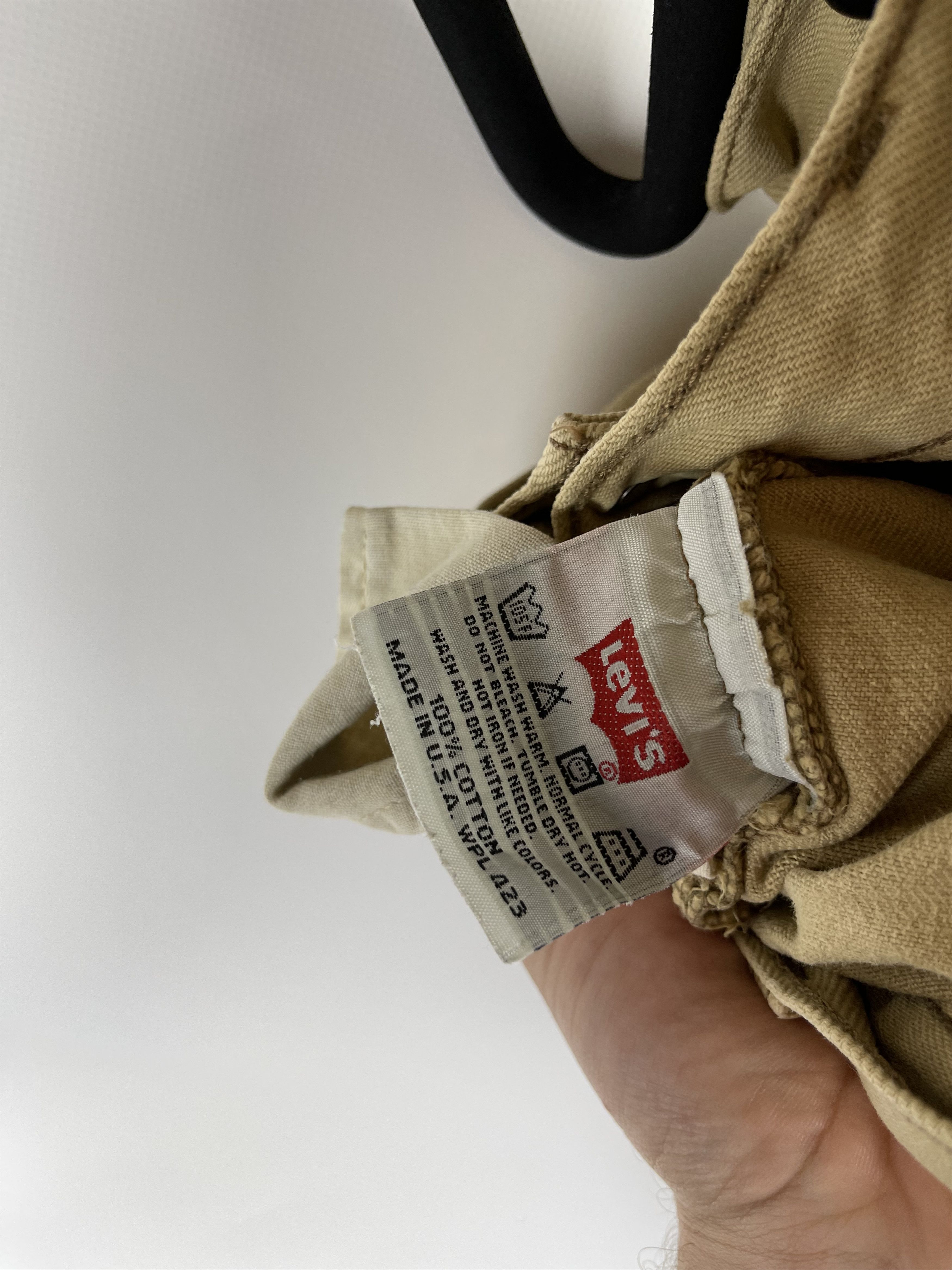 Levi's Vintage Clothing Levi’s 501 vintage made in USA beige denim jeans pants Size US 33 - 14 Thumbnail