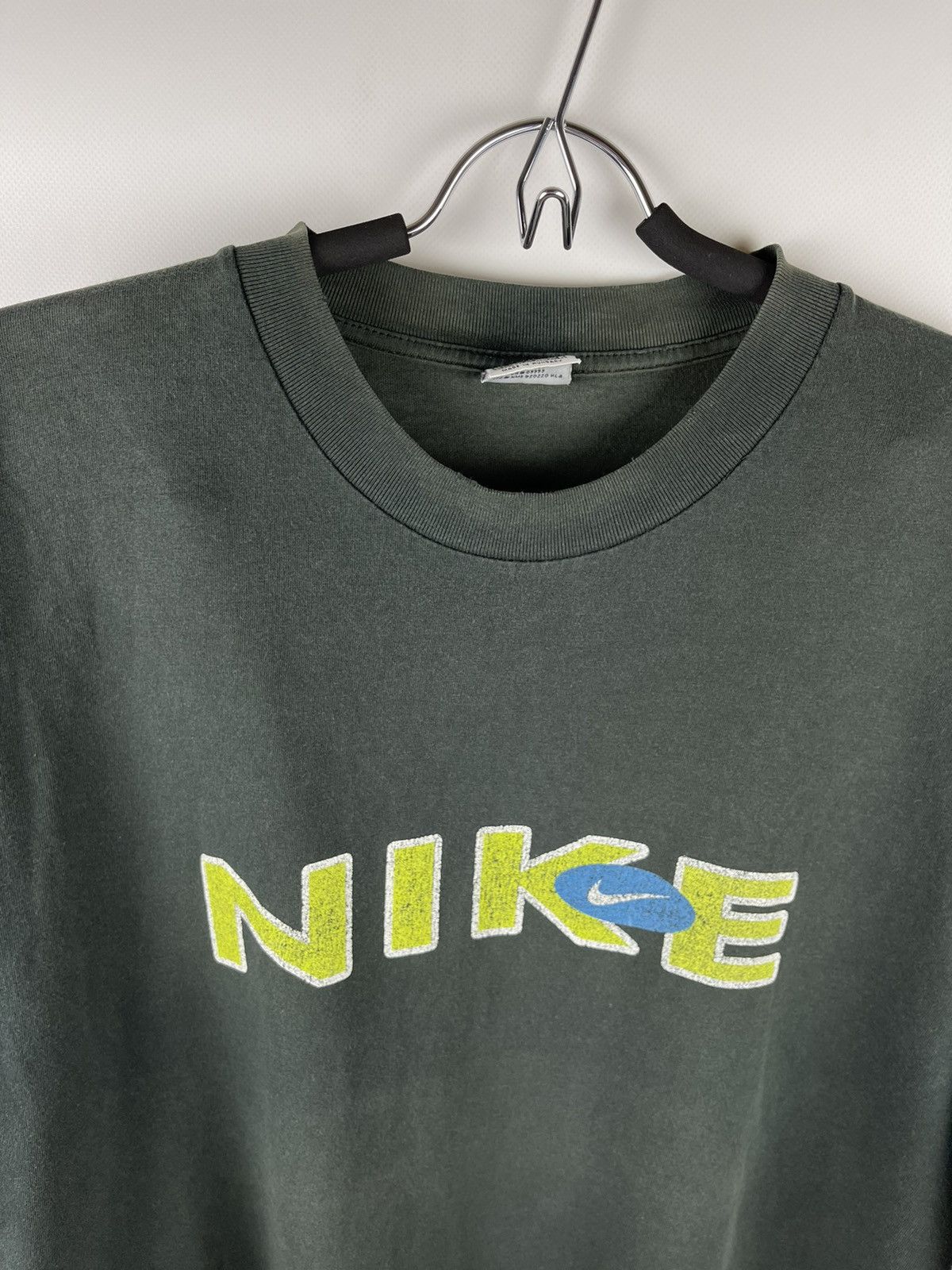 Nike × Vintage Nike vintage 90s big logo swoosh rare used box logo Size US XXL / EU 58 / 5 - 5 Thumbnail