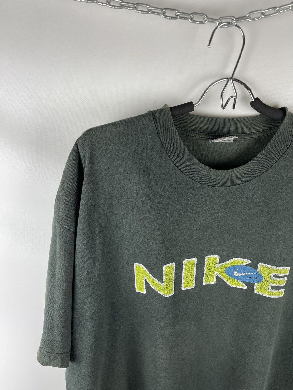 Nike × Vintage Nike vintage 90s big logo swoosh rare used box logo Size US XXL / EU 58 / 5 - 2 Thumbnail