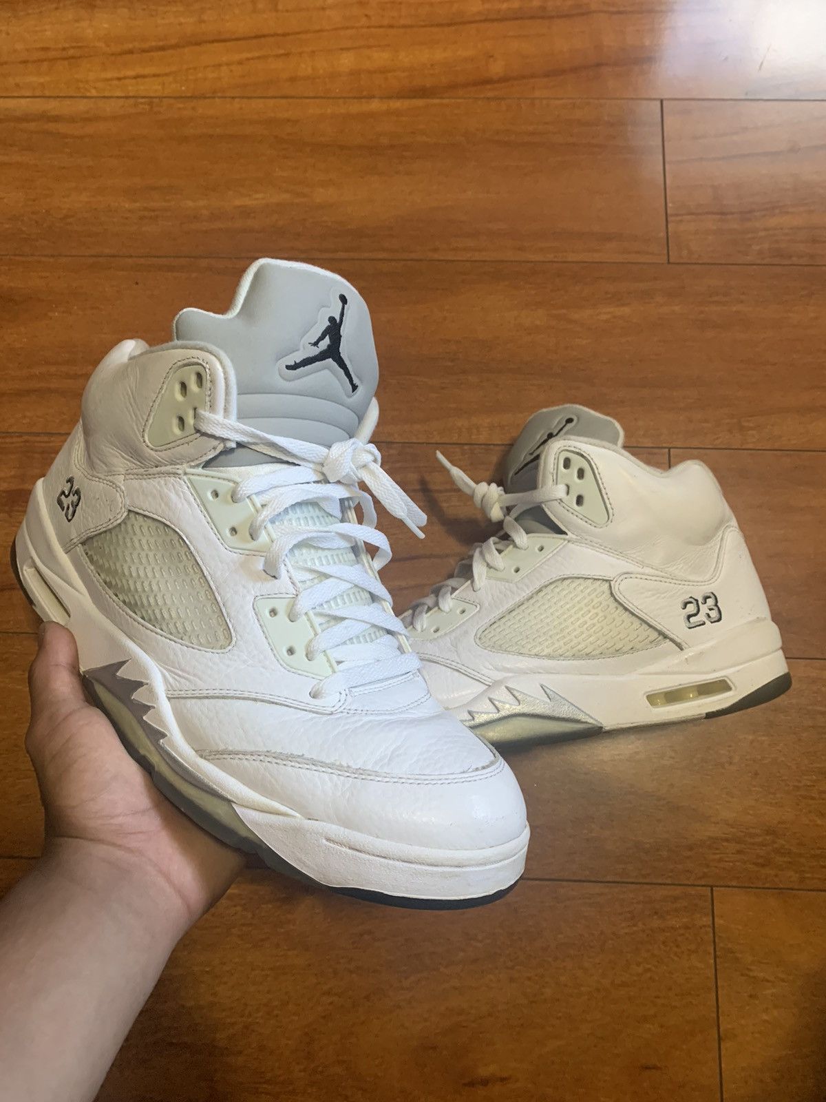 Jordan Brand Air Jordan 5 Retro 2015 Metallic White 2015 | Grailed