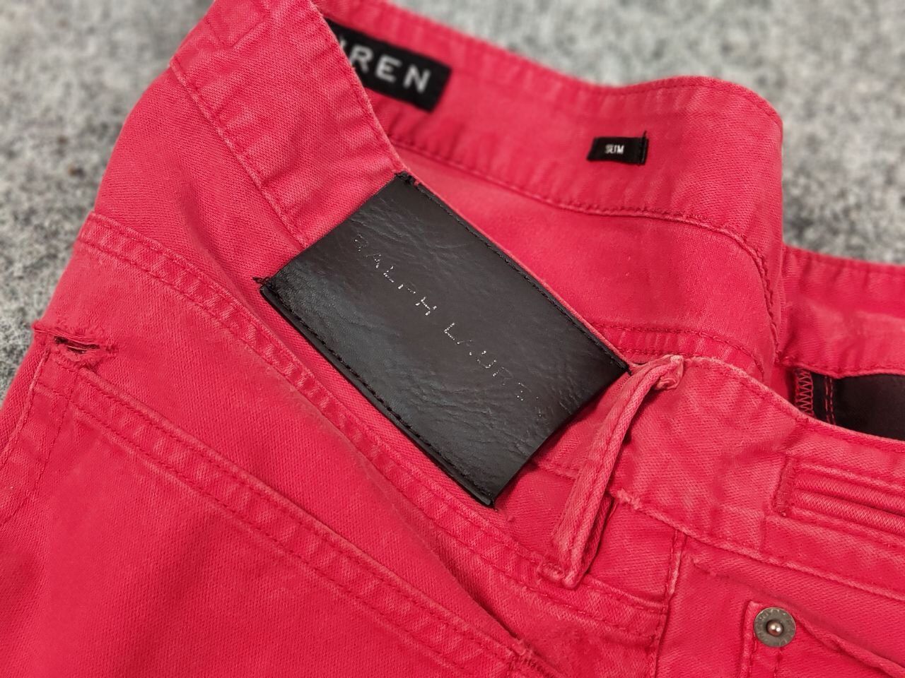 Ralph Lauren Black Label Rare Ralph Lauren Black Label Men's Vintage Red Denim Jeans Size US 34 / EU 50 - 19 Thumbnail