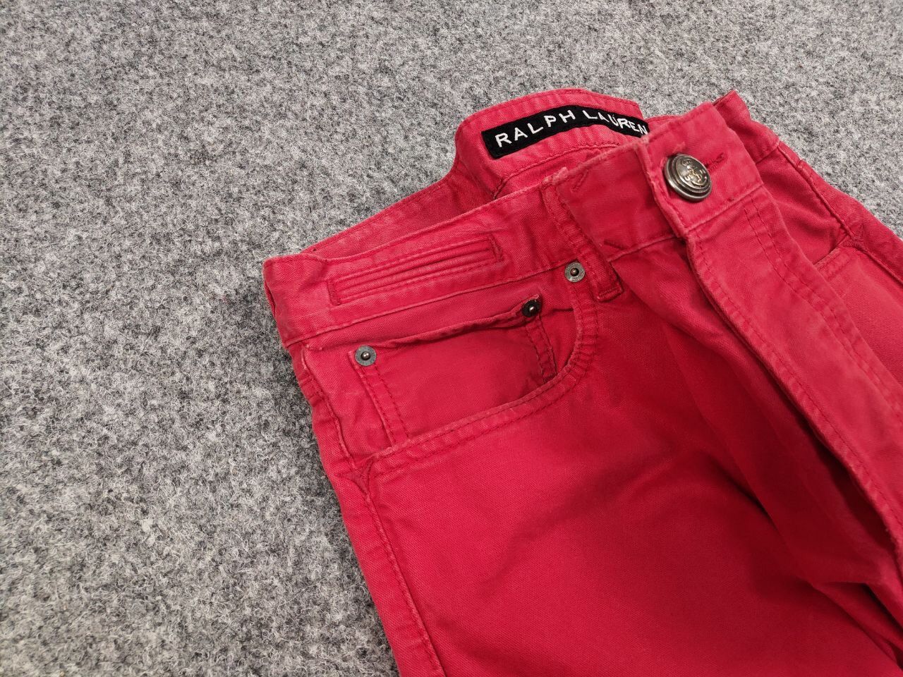 Ralph Lauren Black Label Rare Ralph Lauren Black Label Men's Vintage Red Denim Jeans Size US 34 / EU 50 - 11 Thumbnail