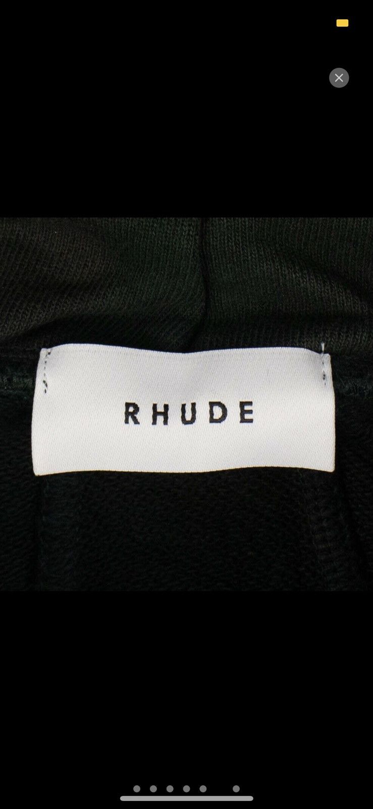 Rhude Green layered french terry nylon sweatshirt hoodie size L Size US L / EU 52-54 / 3 - 3 Thumbnail