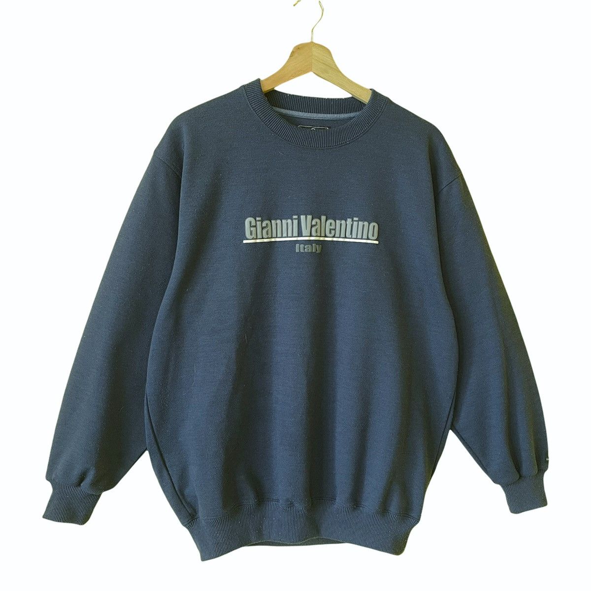 Designer Vintage Gianni Valentino Spellout Logo Sweatshirt Size M Size US M / EU 48-50 / 2 - 2 Thumbnail