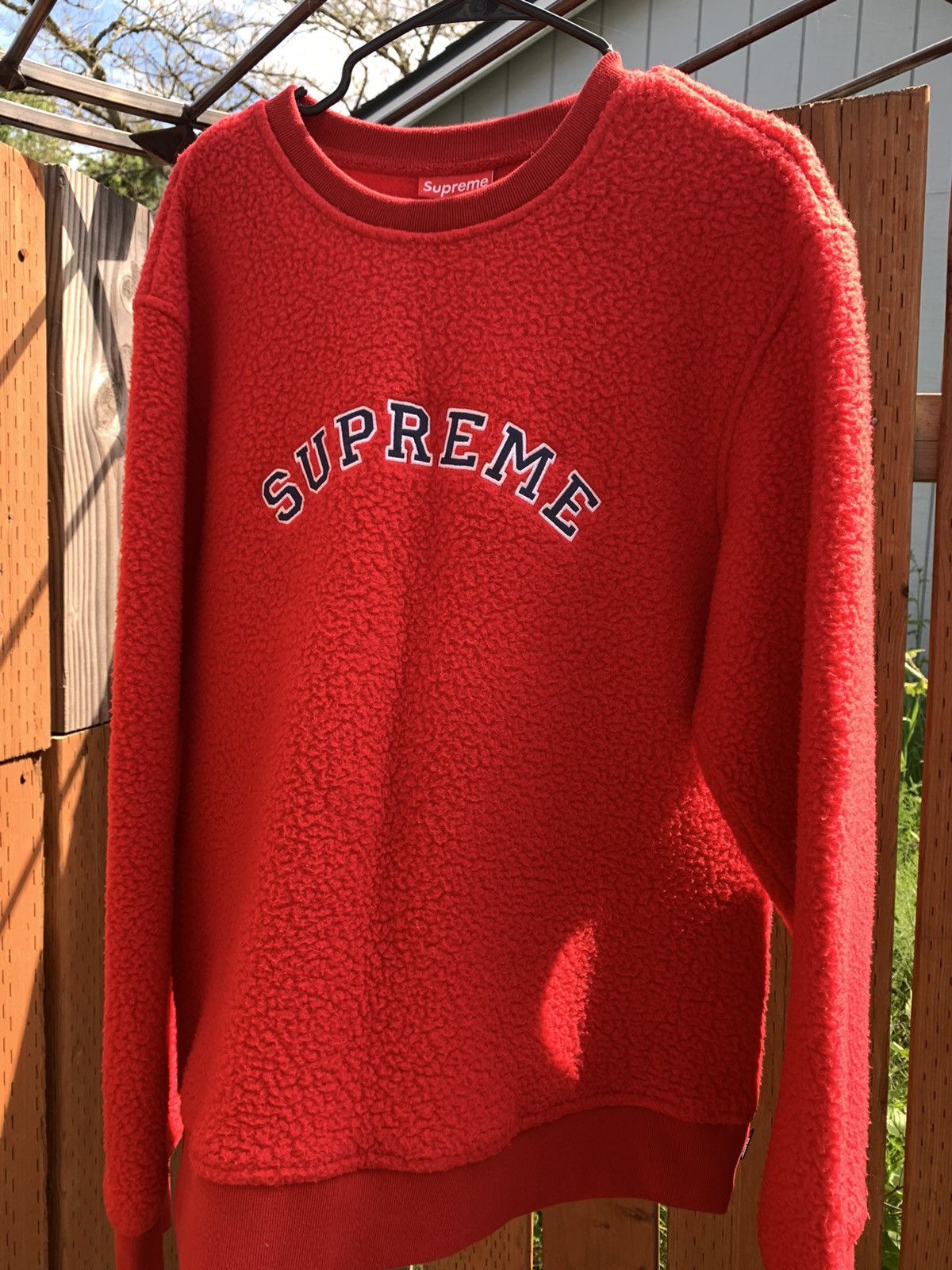 Supreme Polartec Deep Pile Crewneck | Grailed